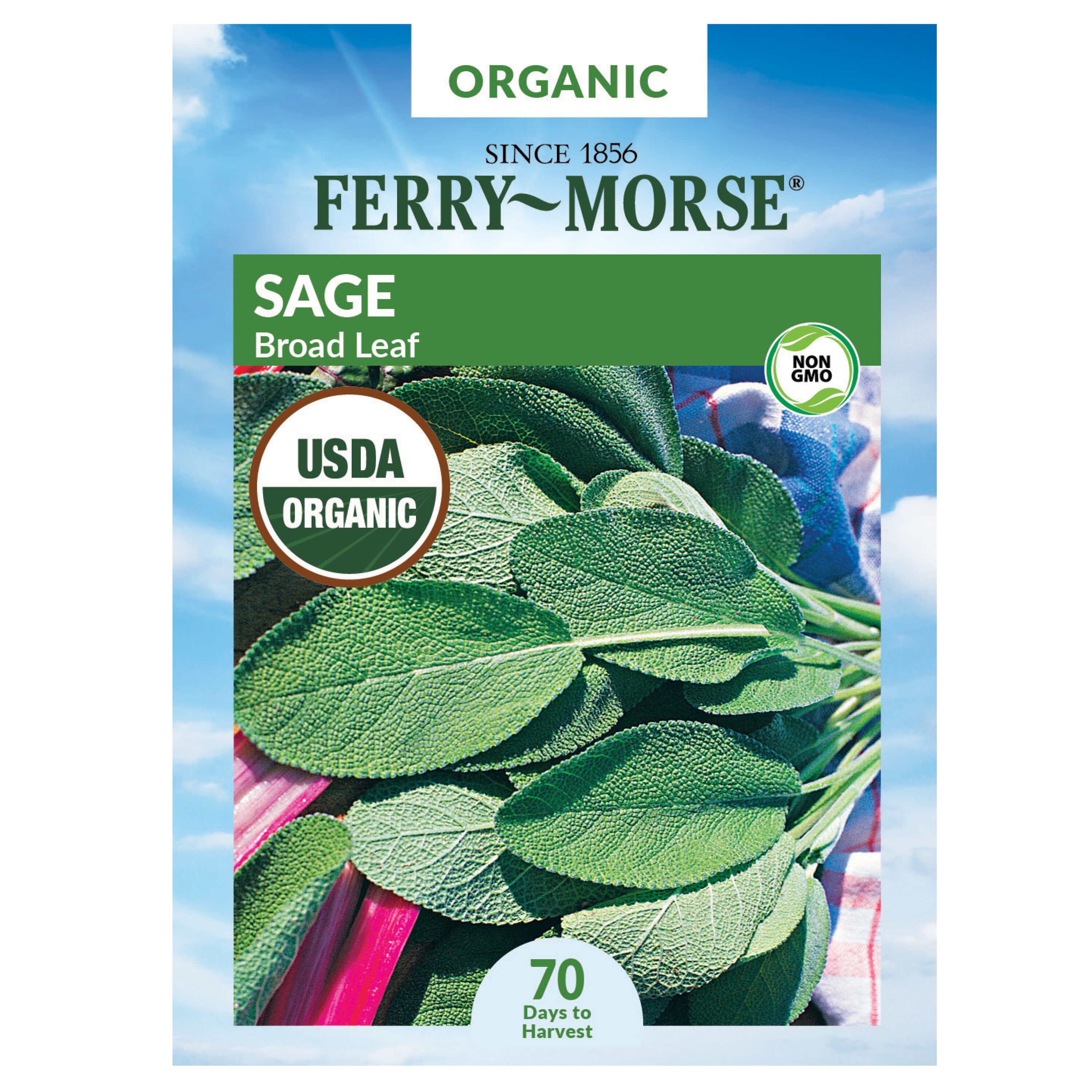 Ferry-Morse 913597.299.644293 Organic Sage Organic Herb Seeds 0.4 Gram(s)