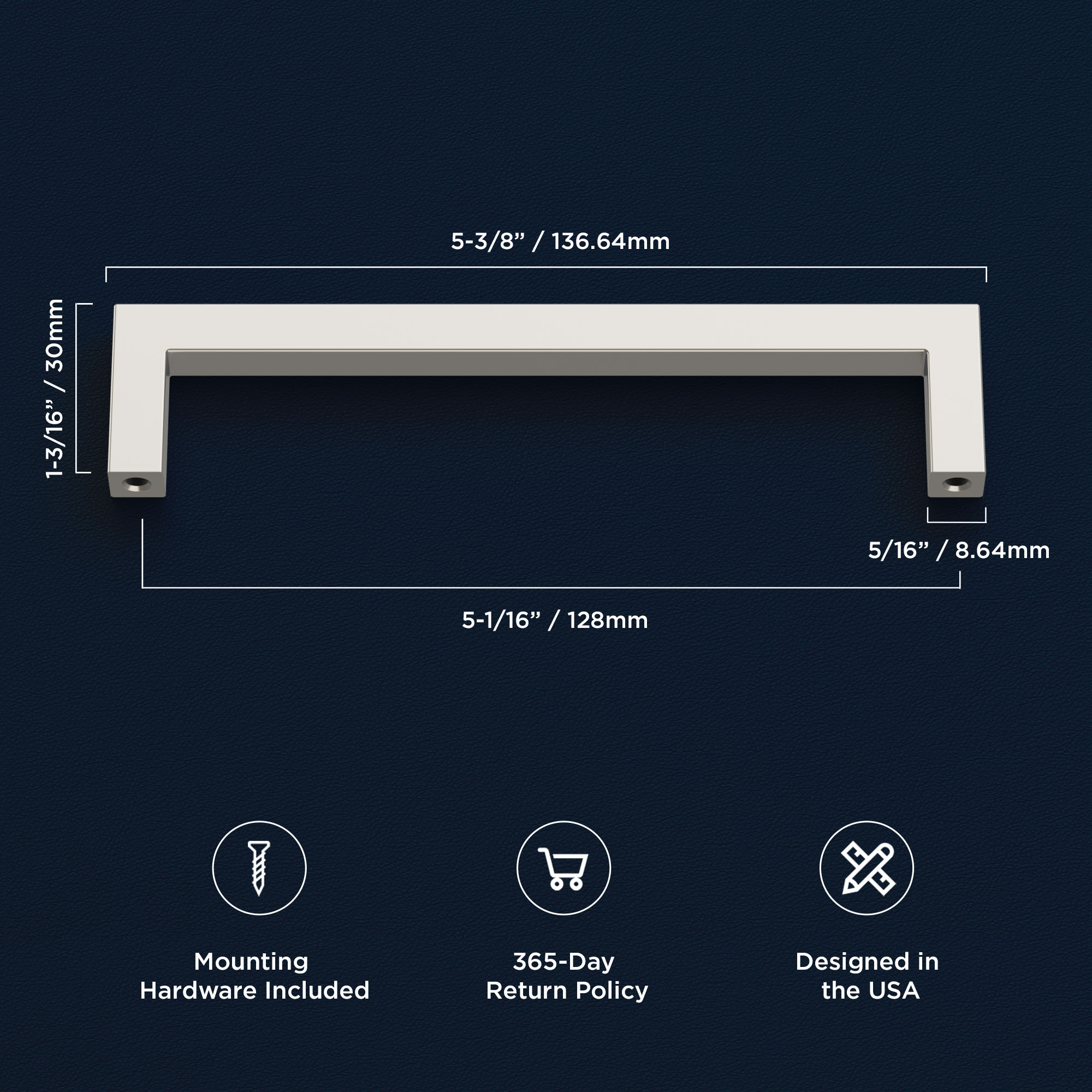 Hickory Hardware R077747SNX10B Cabinet-Pulls - View #4