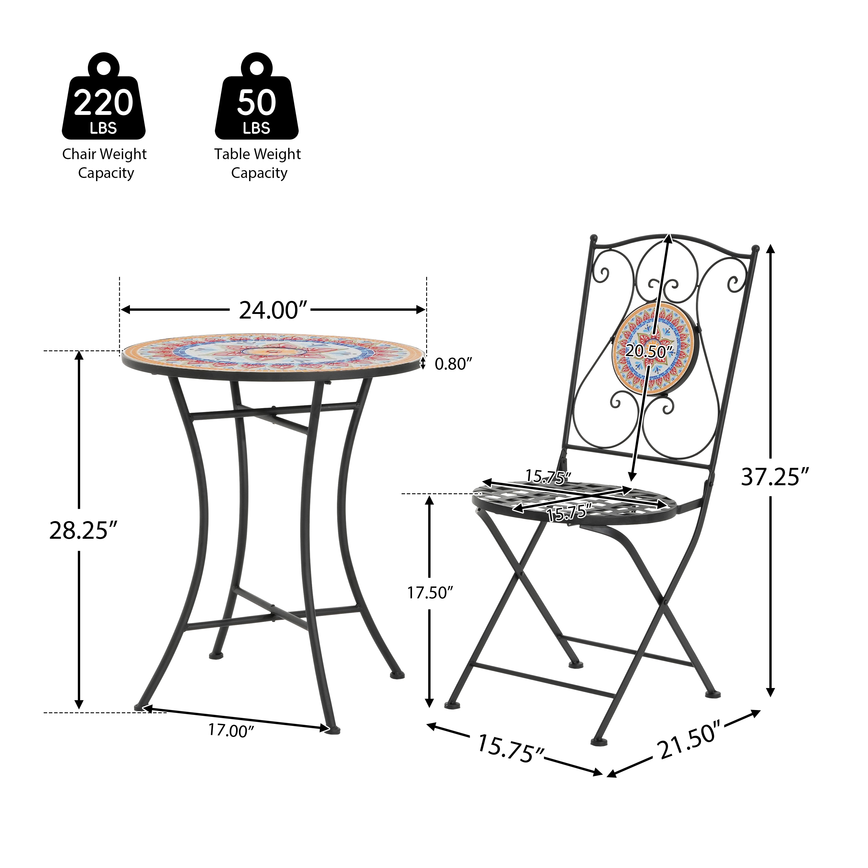 Christopher Knight Home 322917 Patio-Dining-Sets - View #2