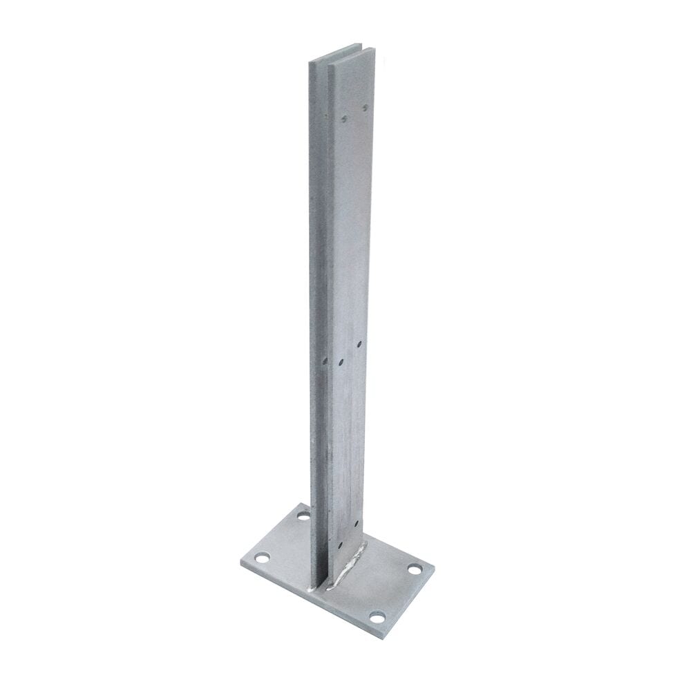 CATALYST 652141 96-in x 96-in Silver Steel Post mount For Composite Fence