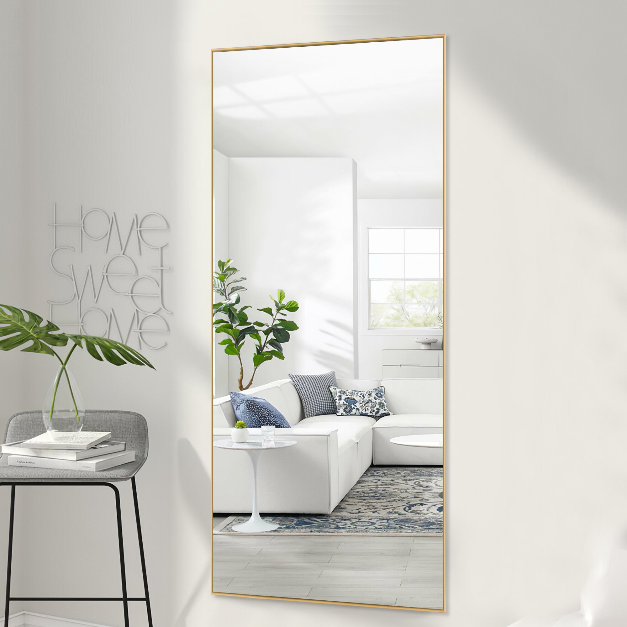 NeuType 28-in W x 71-in H Gold Vanity Mirror in the Mirrors department ...