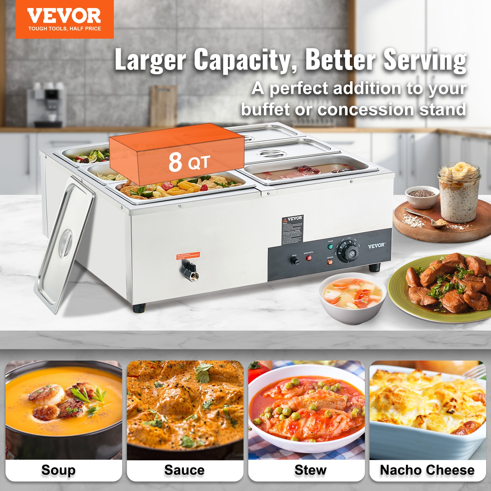 VEVOR Countertop Food Warmer - Don't Miss The Fresh Food