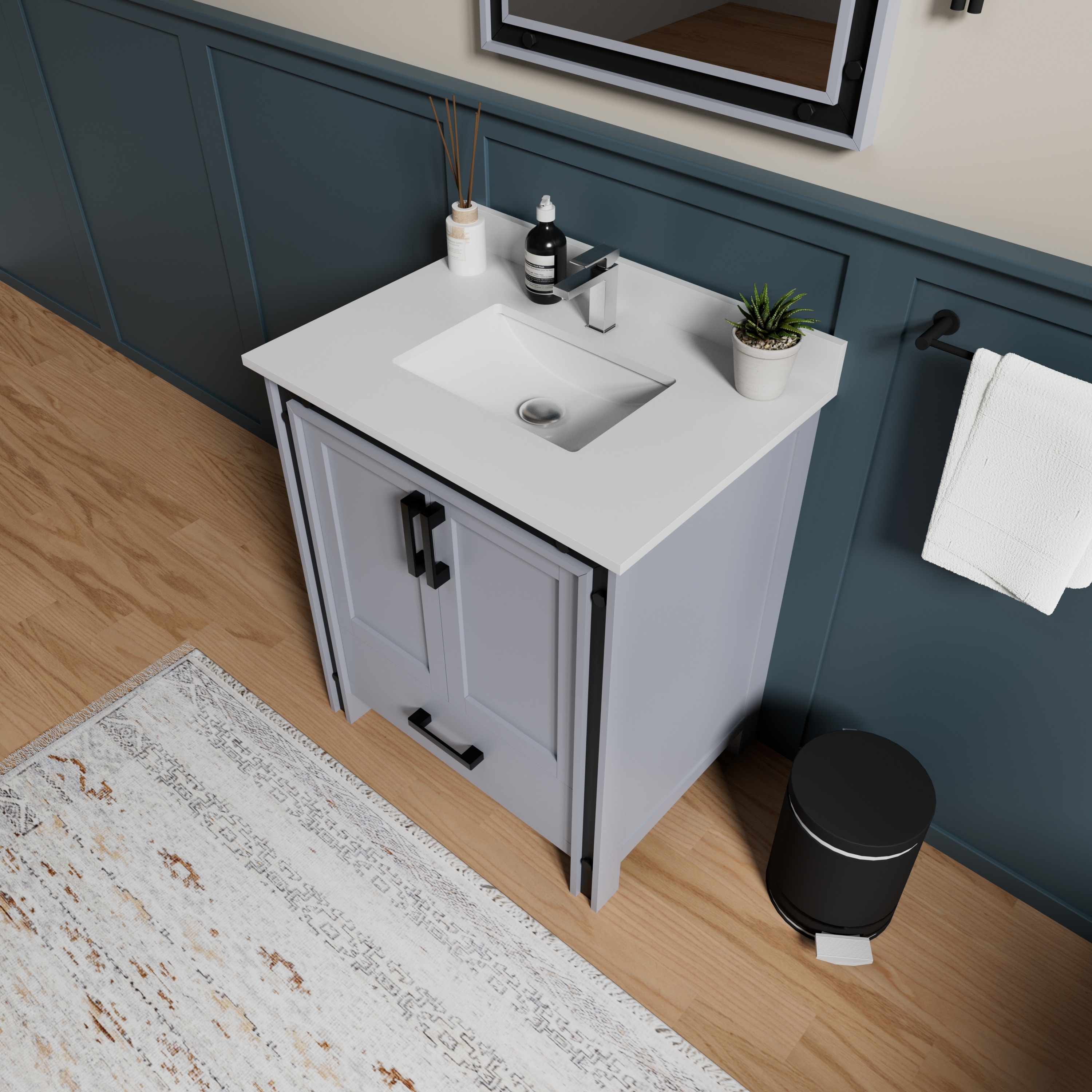 Lexora LVZV30SB211 Bath-Vanity-Combo - View #3