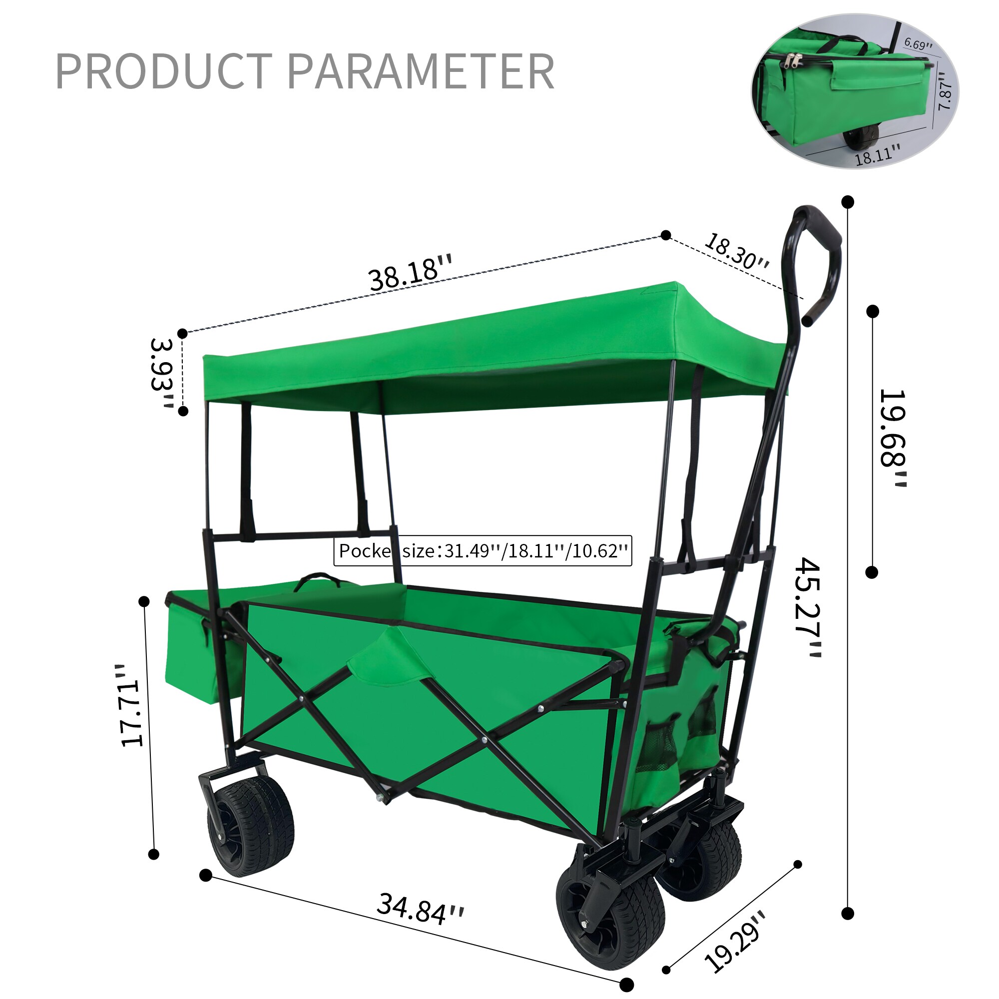 AHIOU HOME ZAAHG-115013C Yard-Carts - View #13