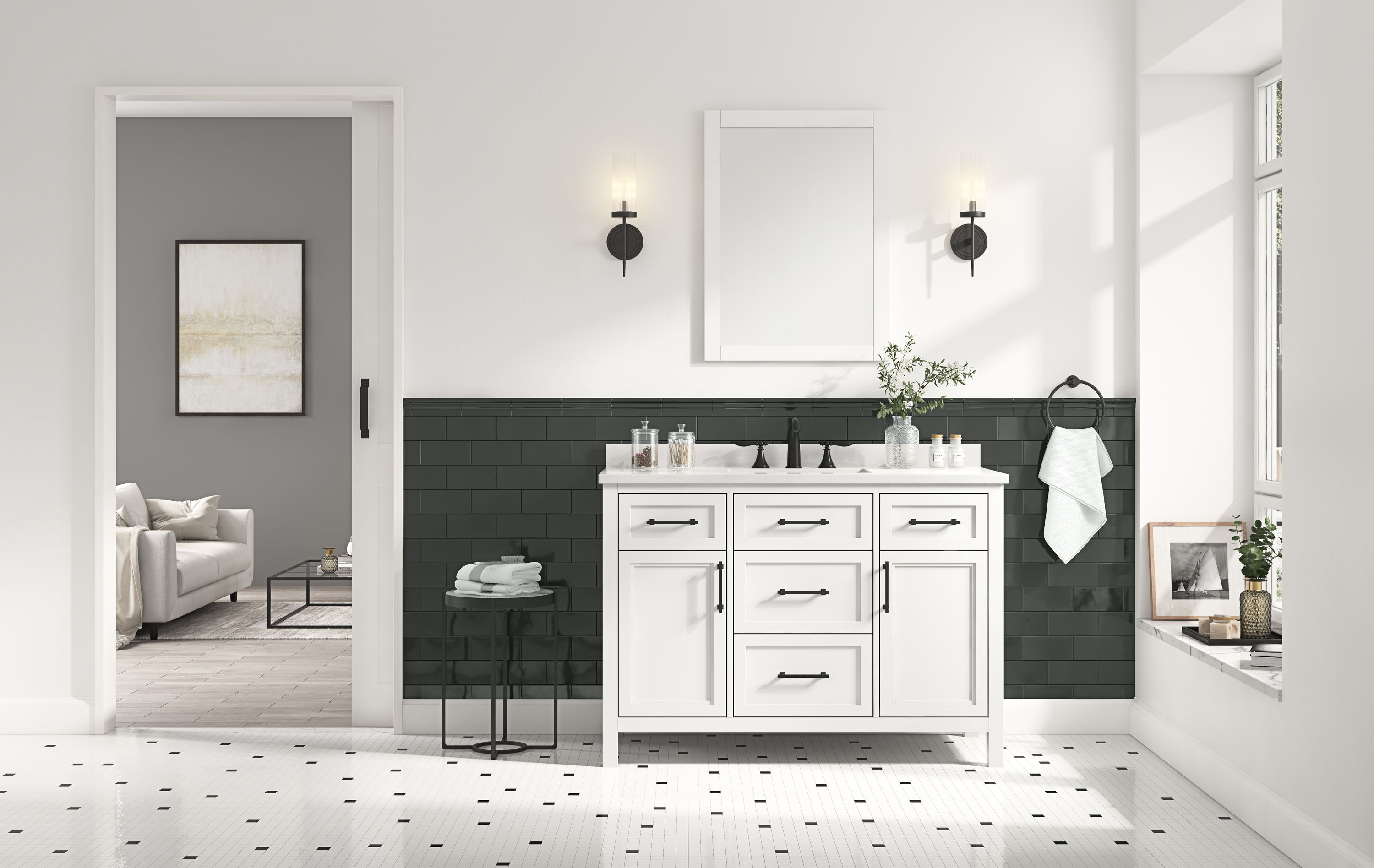 allen + roth BRINKHAVEN-48W Bath-Vanity-Combo - View #14