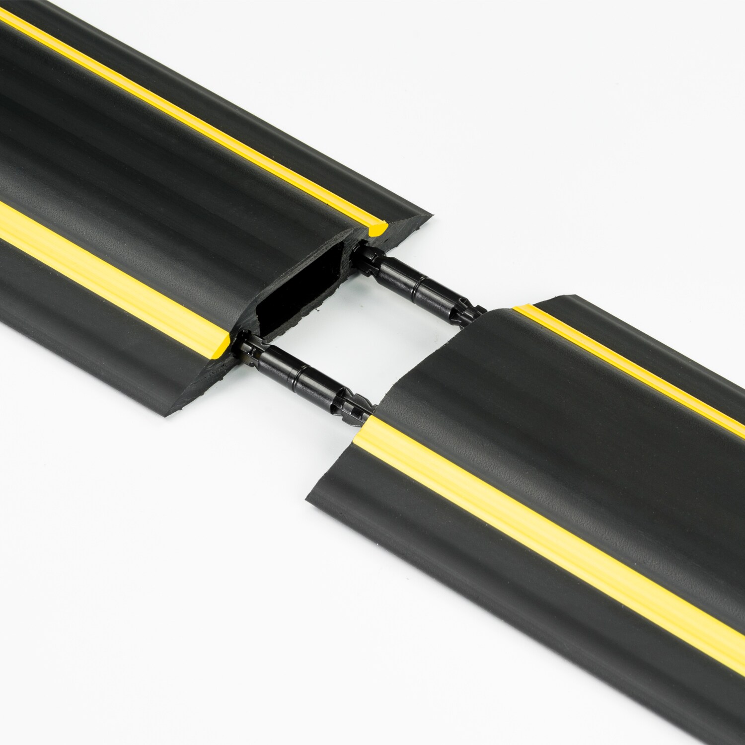 D-Line 30-ft x 3.25-in Plastic Black and Yellow Overfloor Cord Protector