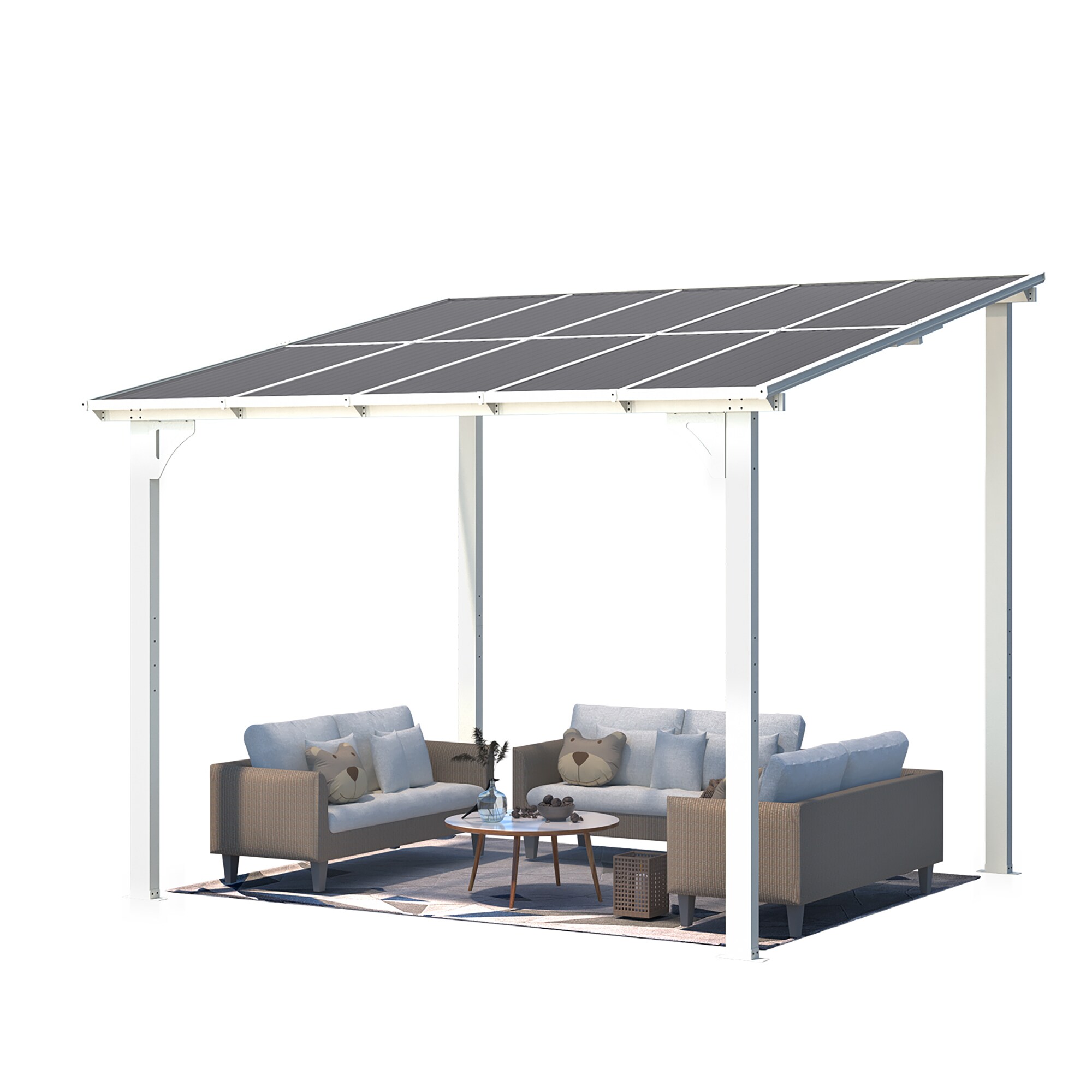 Clihome CL-16401WH Wood-Resin-Gazebos - View #10