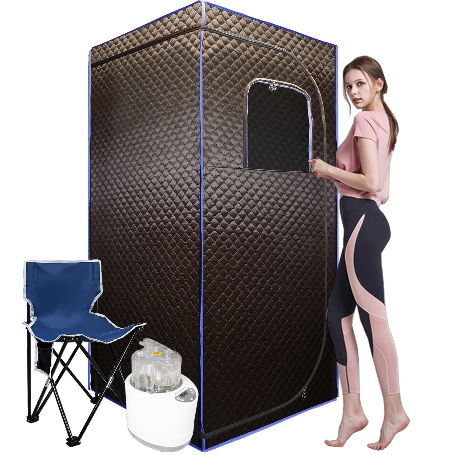 Mondawe MO-RG72265 38.97-Inches H x 31.5-Inches W x 31.5-Inches D PVC Electric sauna