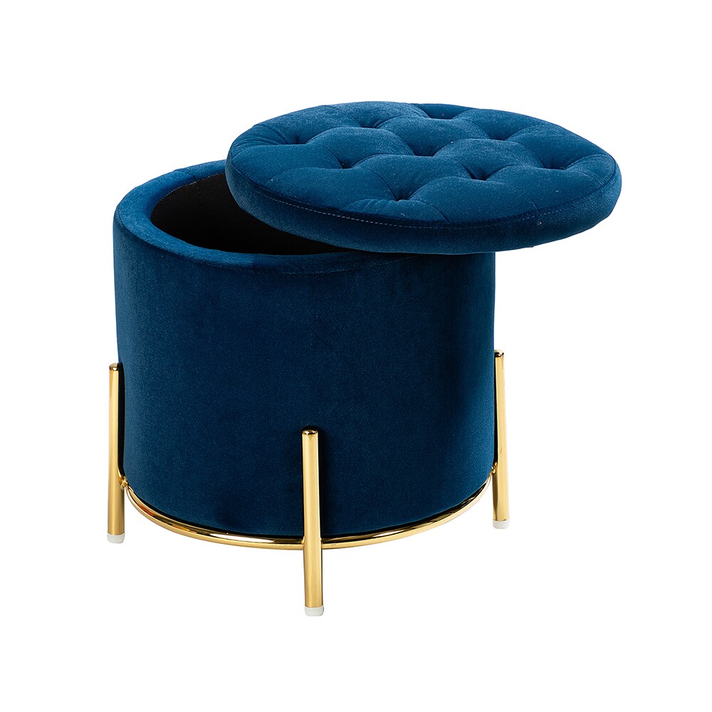 14 Karat Home OTDT0247-NAVY Indoor-Ottomans - View #3