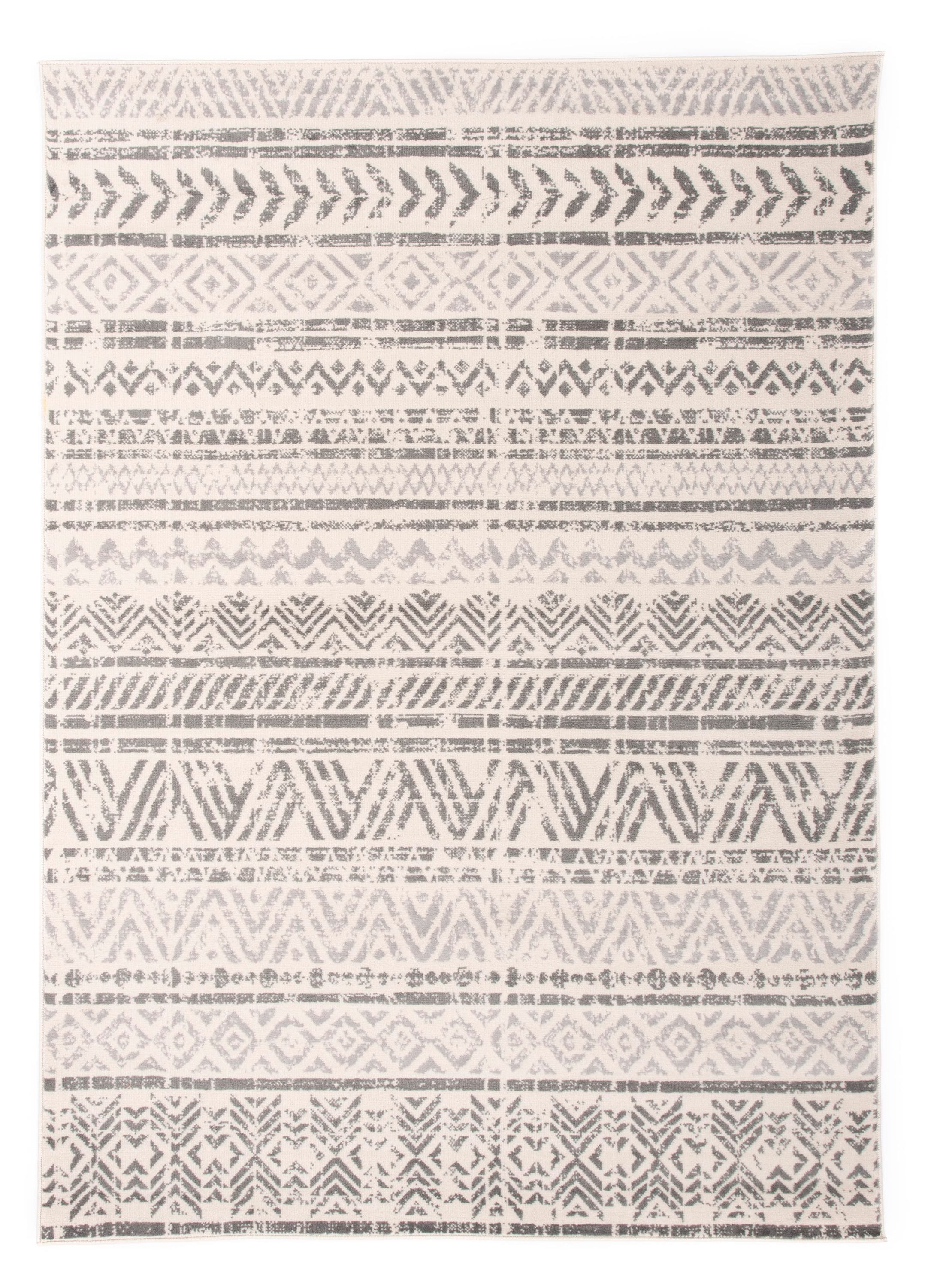 World Rug Gallery MON843GRAY4X6 Avalon 4 x 6 (ft) Loomed Polyester/Polypropylene Gray Rectangular Indoor Medallion Oriental Area rug