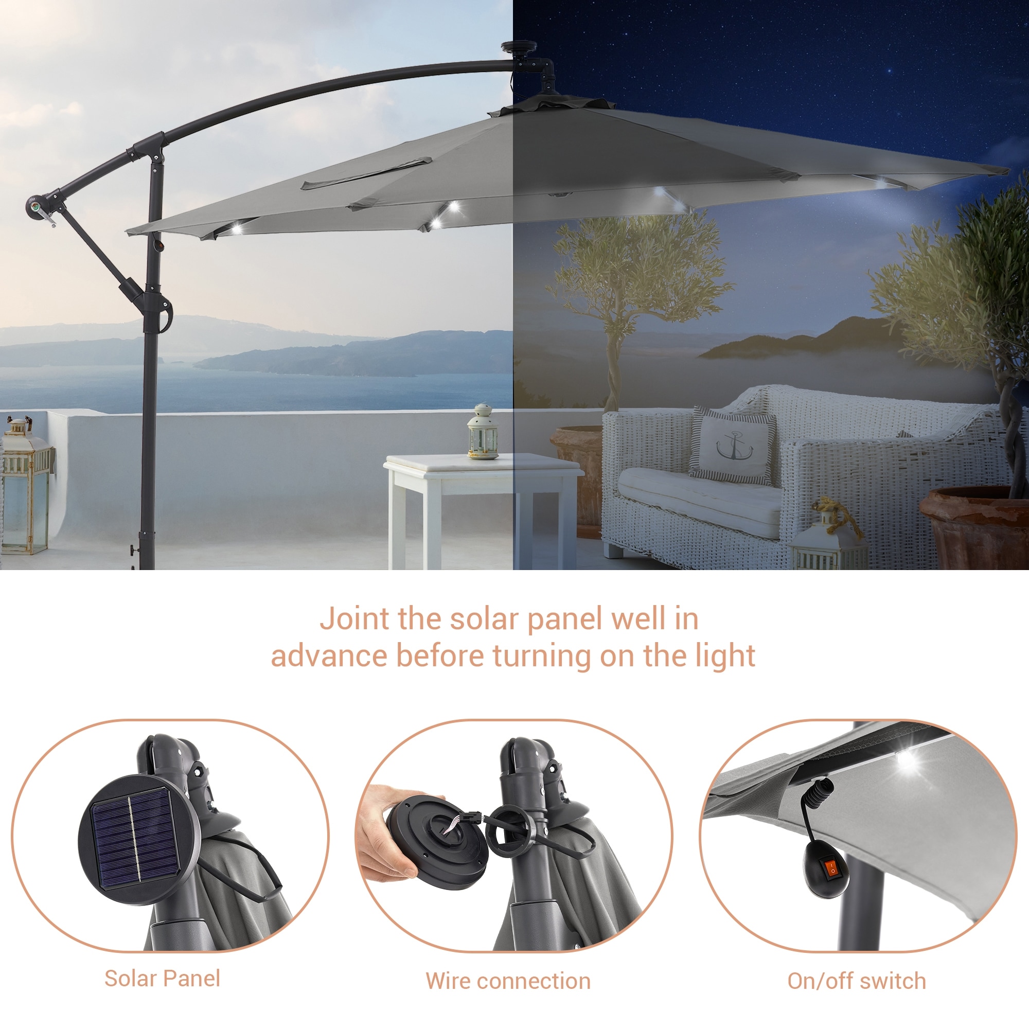 ACEGOSES LW-ROF-34G-LED Umbrellas-2 - View #2