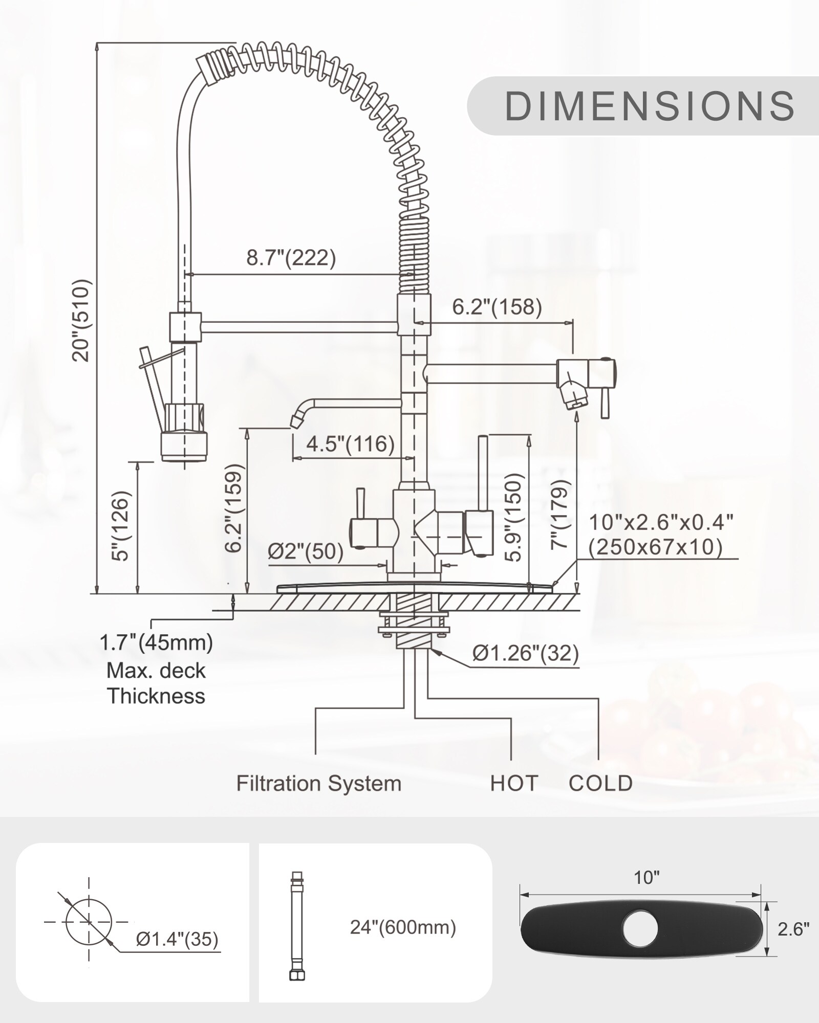 WOWOW 2317200B Kitchen-Faucets - View #5