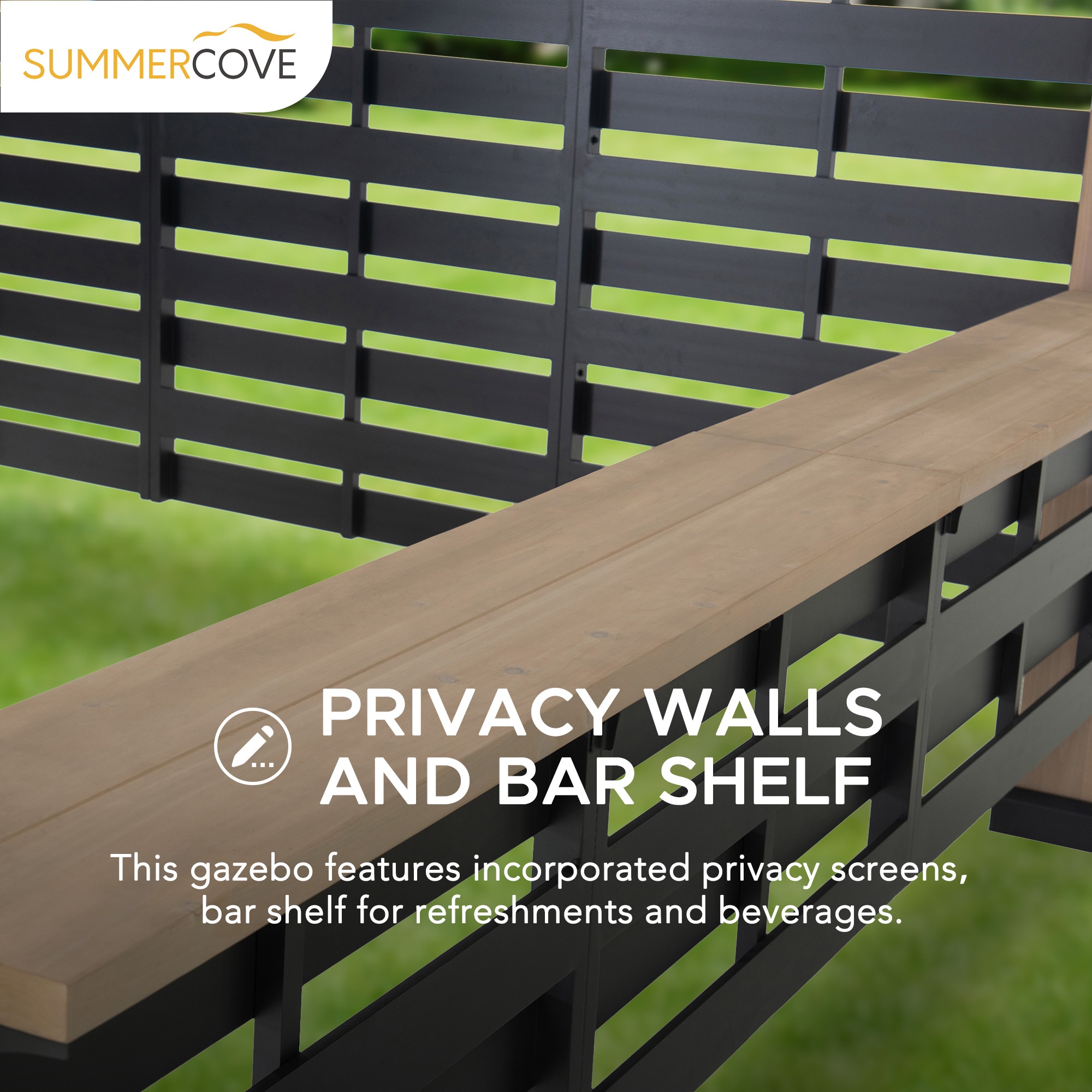 SUMMERCOVE A102014000 Wood-Resin-Gazebos - View #6