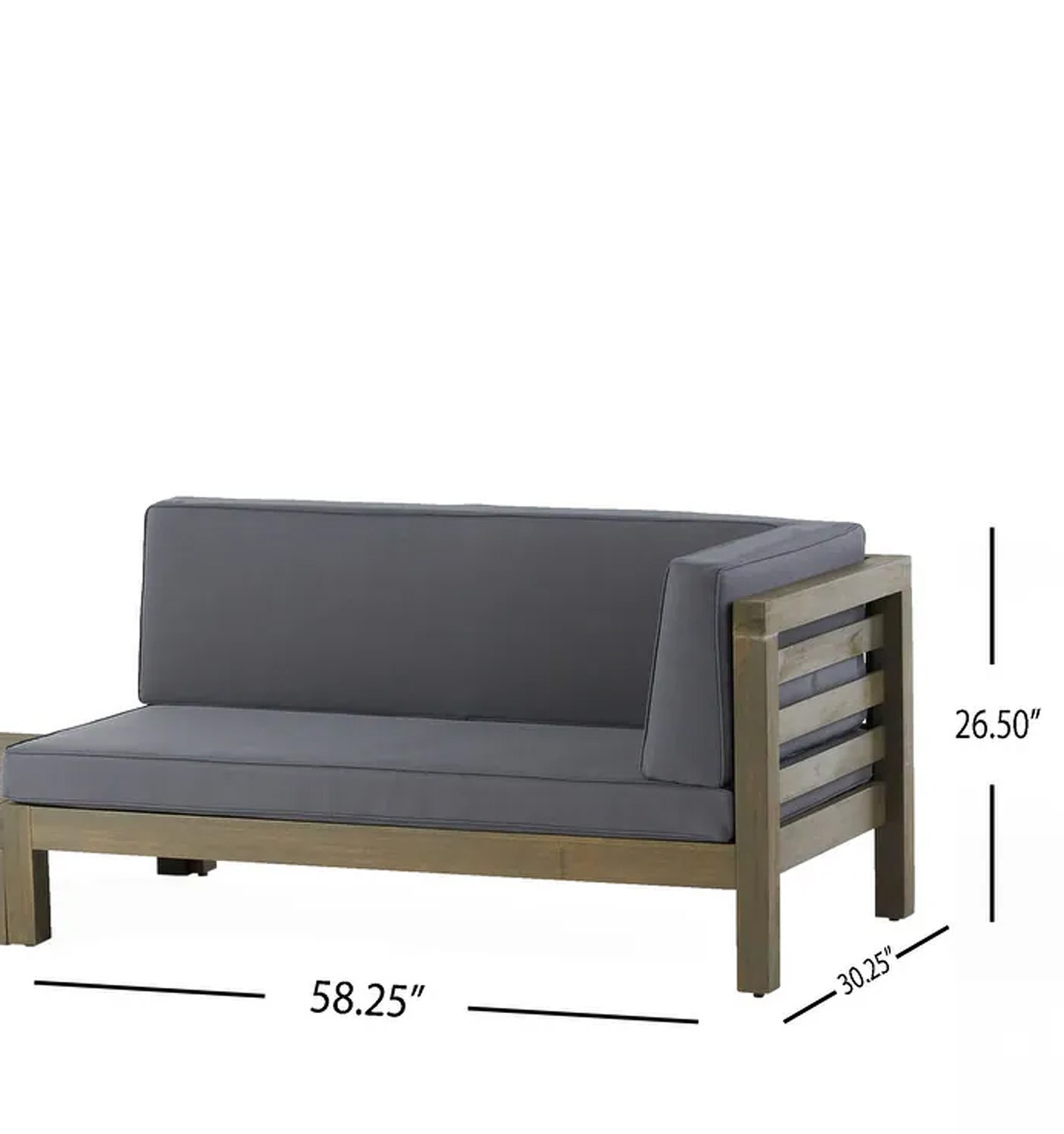 ModernLuxe L3P-59102.00DGY-17 bench - View #2