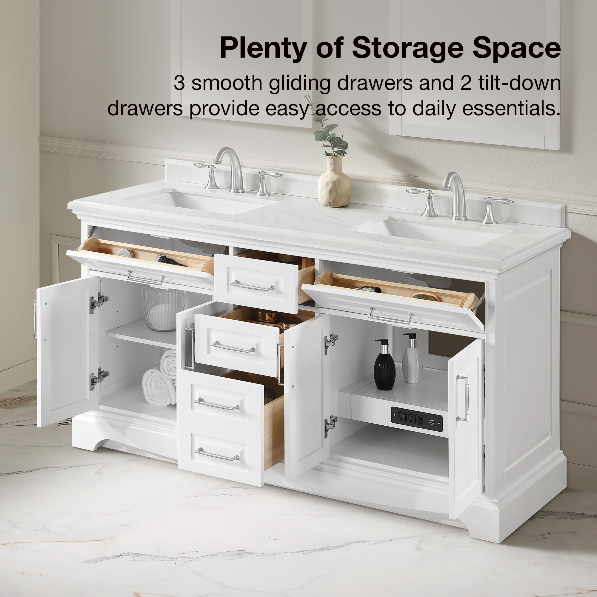 allen + roth RUTHERFURD 60W Bath-Vanity-Combo - View #4