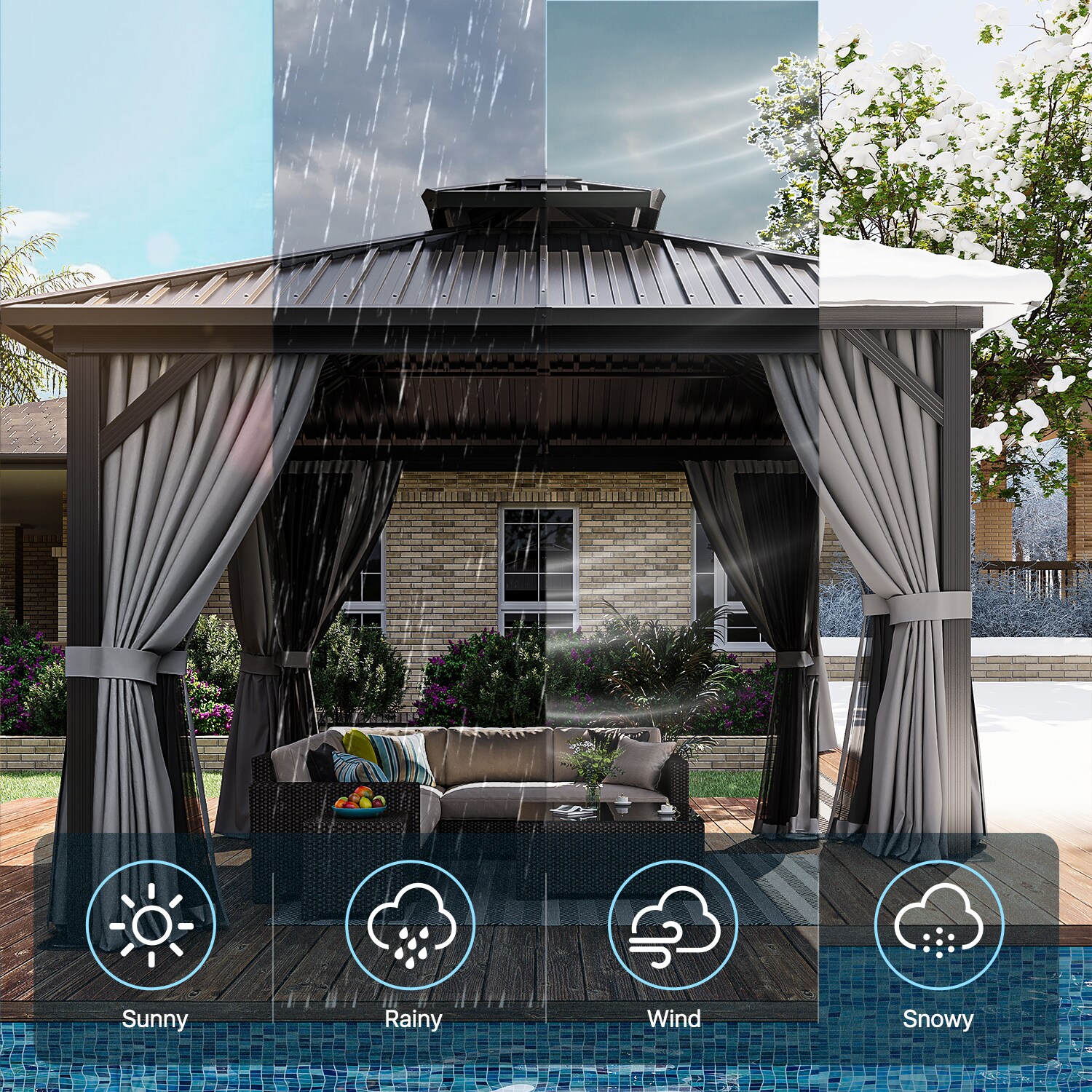 Bapipro BPIG04G52 Wood-Resin-Gazebos - View #10