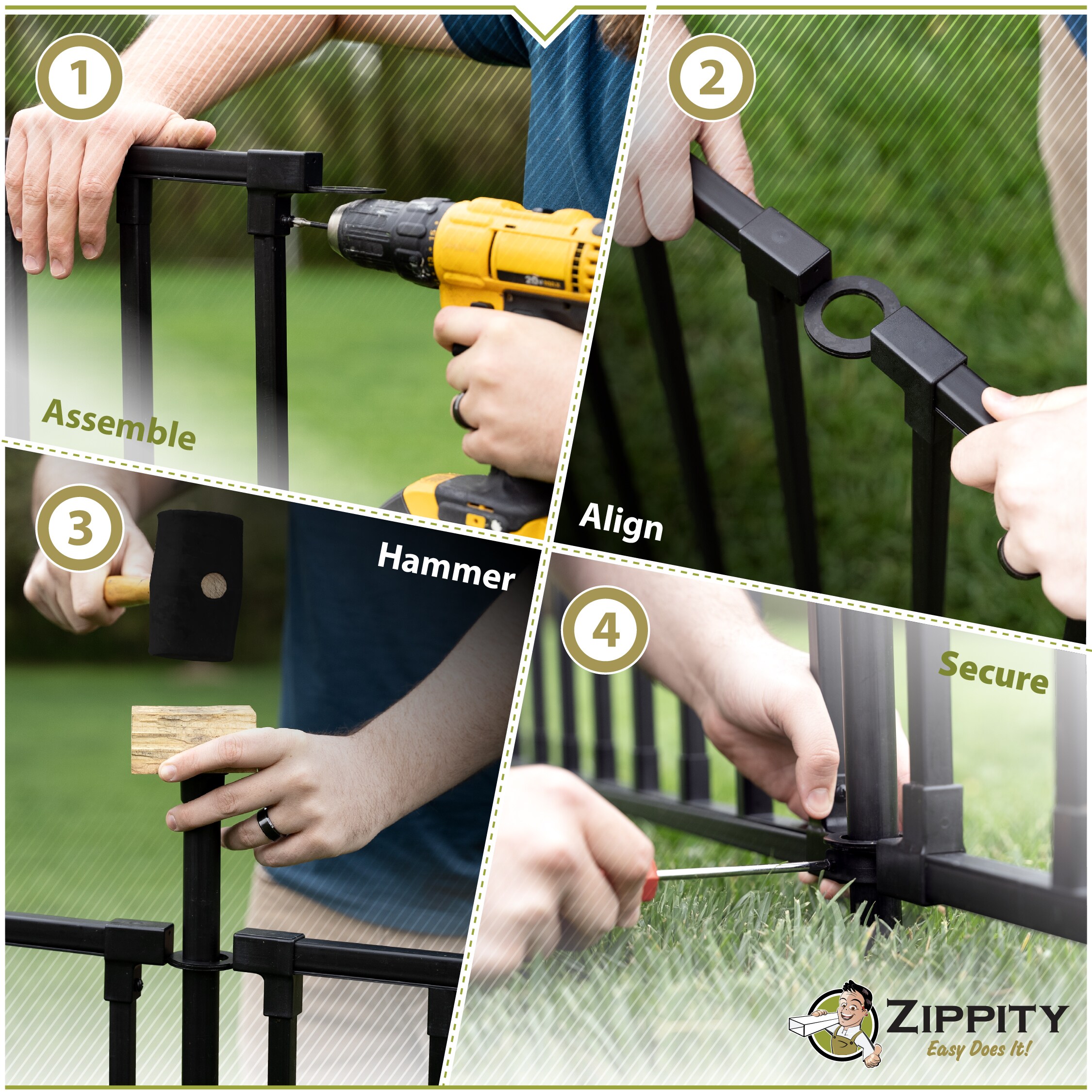 Zippity Outdoor Products ZP19079 Vinyl-Fence-Panels - View #4