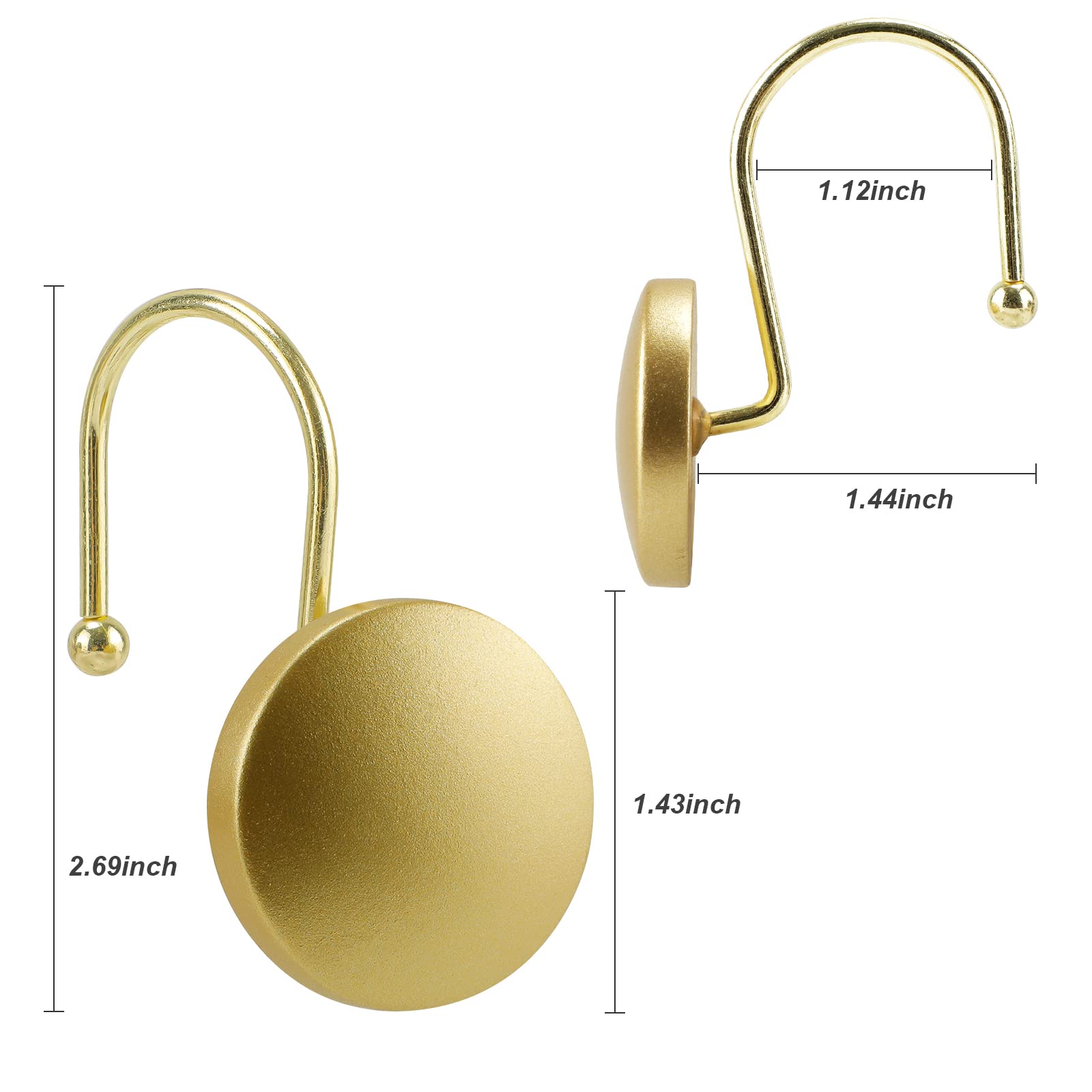 Aoibox LABP87LN Shower-Rings-Hooks - View #5