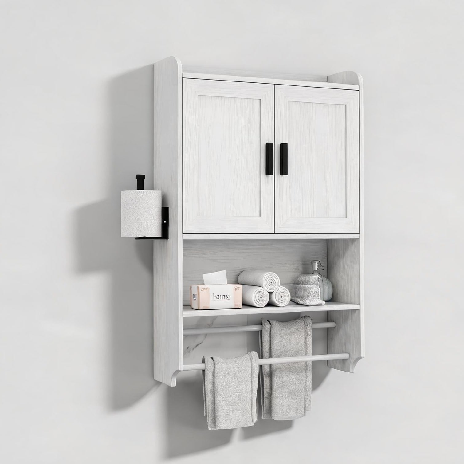 sunjurt Wall Cabinet with Kitchen pairing 21.65 x 7.48 x 32.48 with Shelving and Adjustable Design