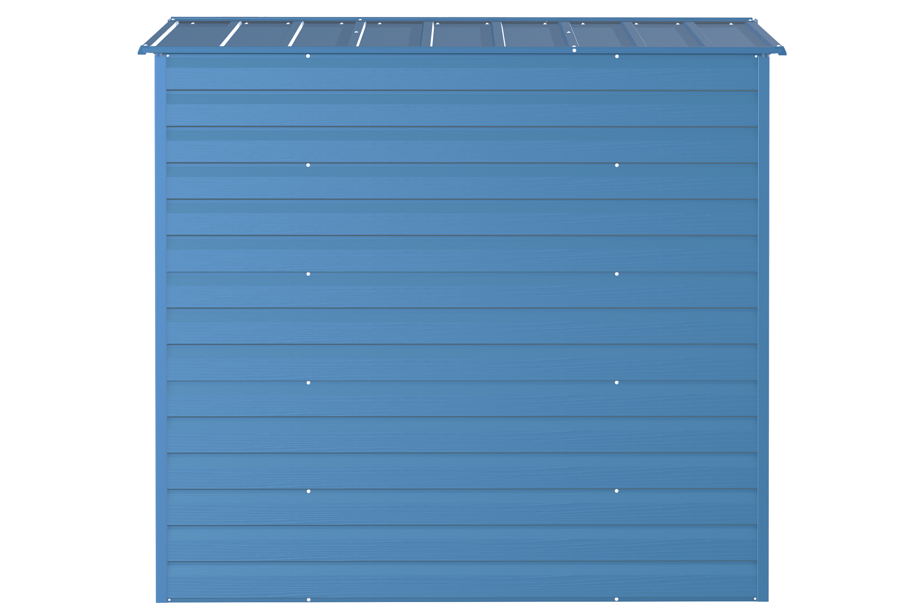 6 ft. x 7 ft. Blue Grey Galvanized Steel Storage Shed