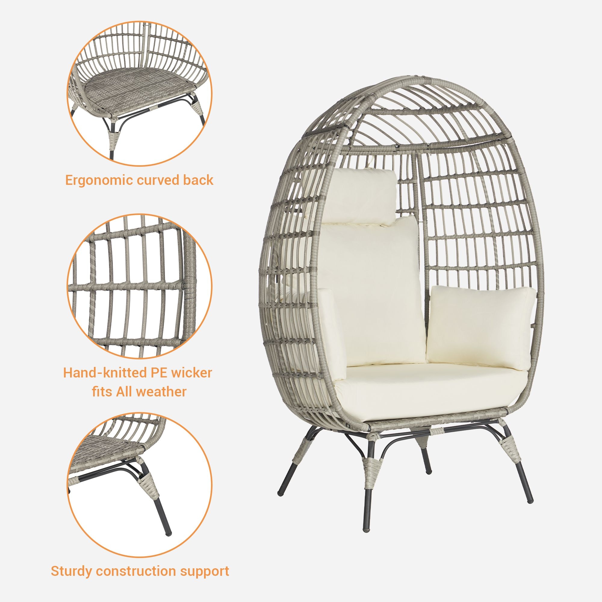 SANSTAR L-JDC61BE-3P Patio-Conversation-Sets - View #4