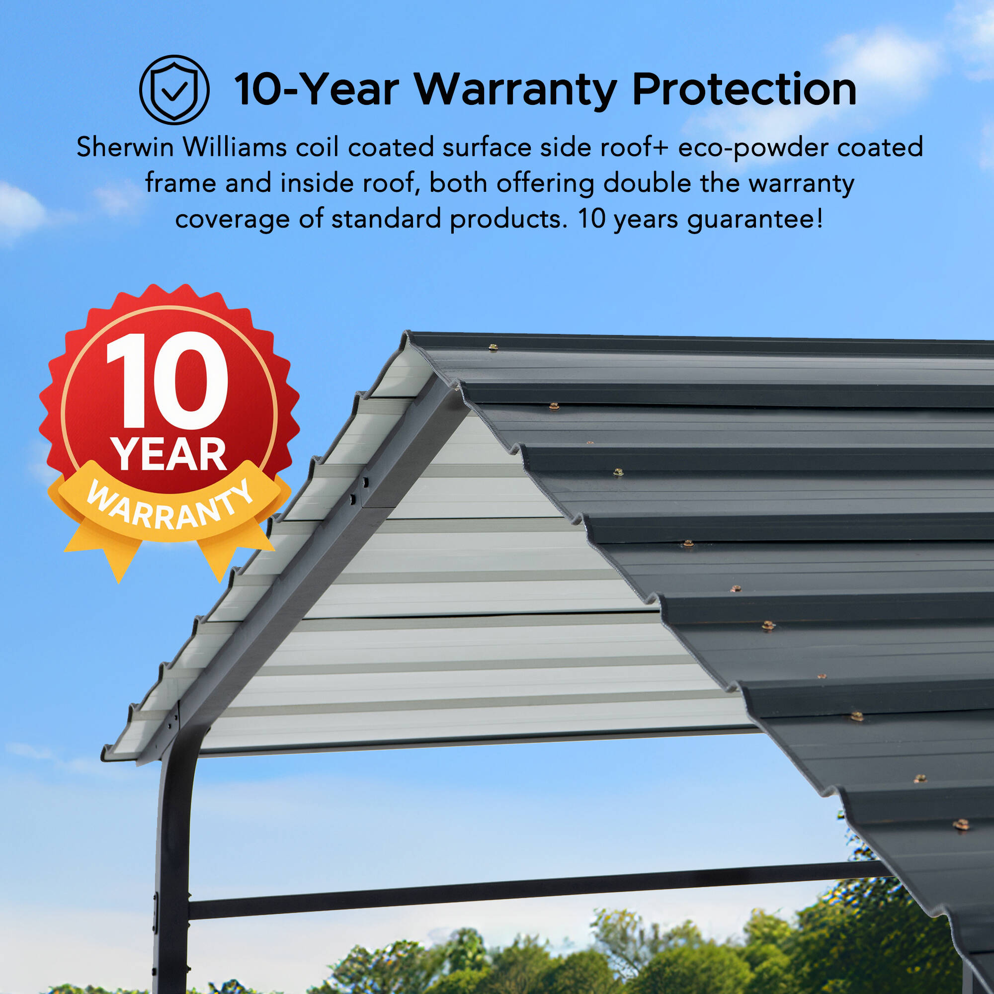 Sunjoy A802000630 Carport-Covers - View #7