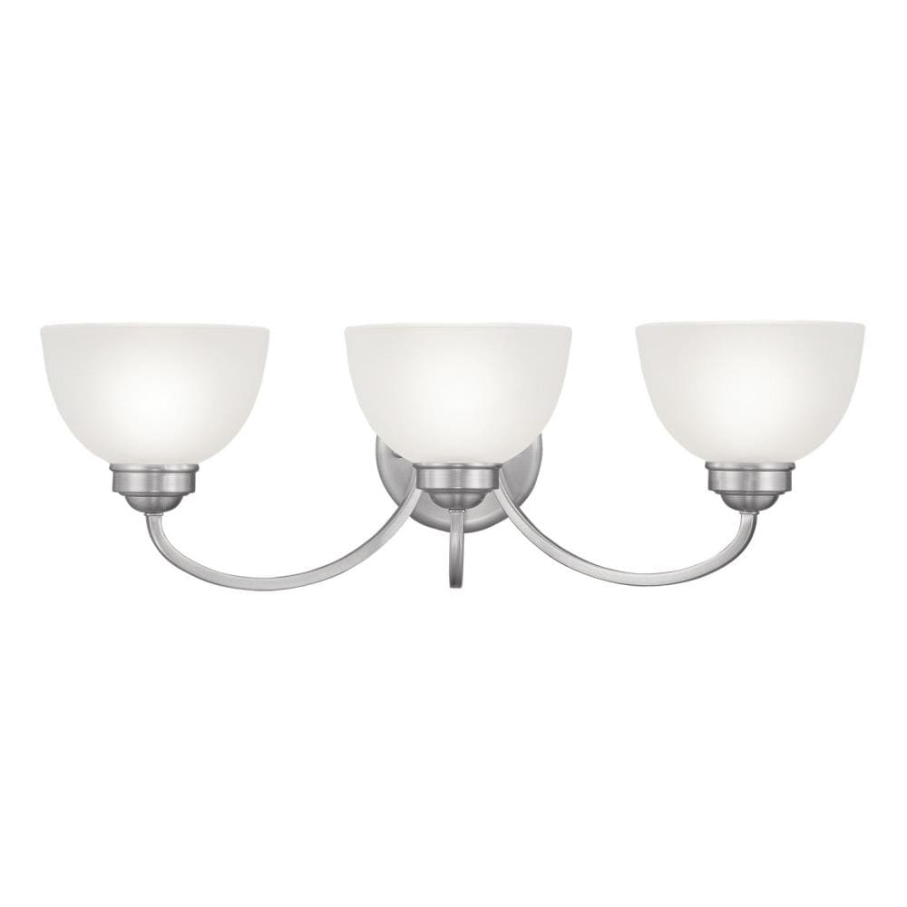 Livex Lighting 4233-91 Somerset 3 -Light Brushed Nickel Transitional Vanity light