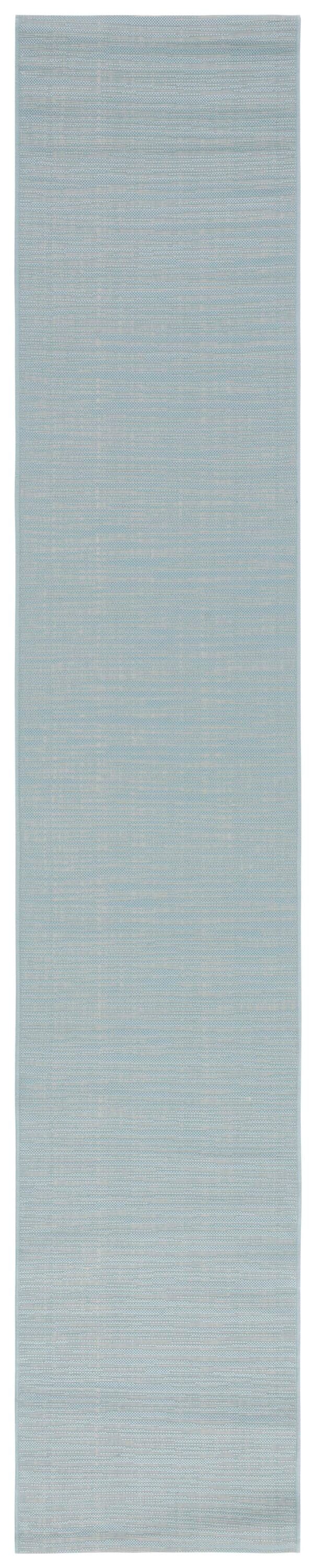 Safavieh CY6576-21322-212 Courtyard 2 x 12 (ft) Loomed Polypropylene Aqua/Cream Rectangular Indoor/Outdoor Abstract Coastal Runner rug