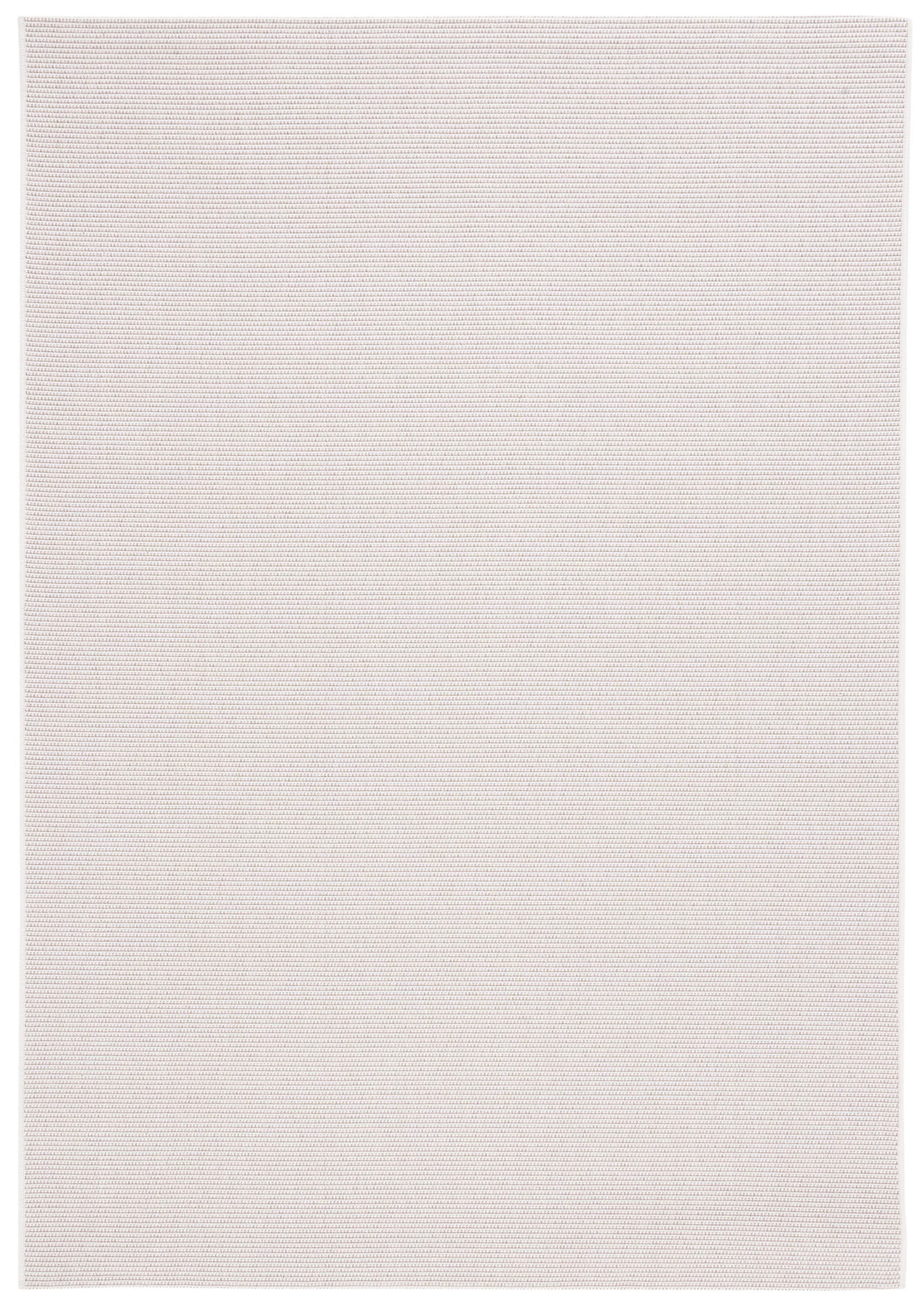 Ivory Beige Synthetic Flat Woven Reversible 4' x 6' Rug