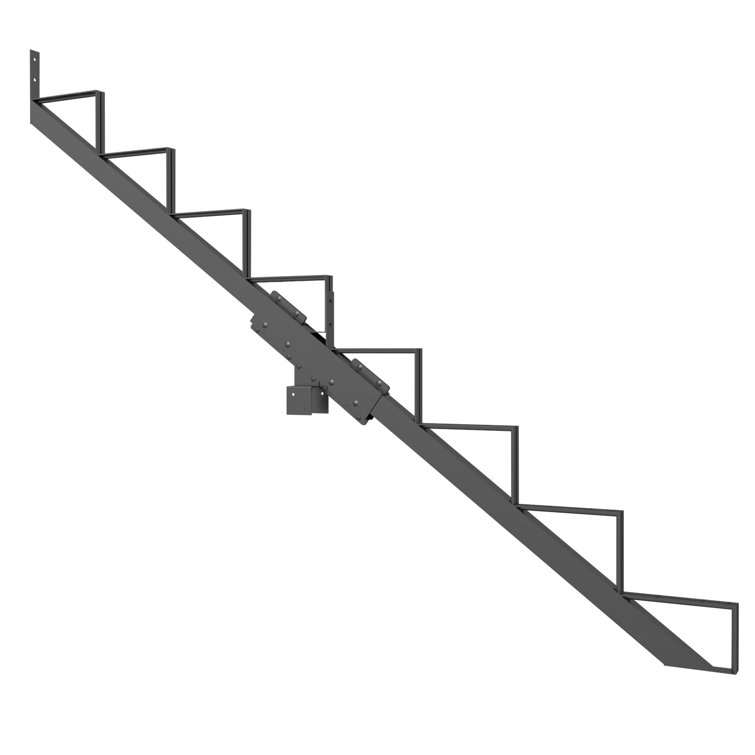Pylex 13908 8 -Steps Steel Outdoor Stair Stringer