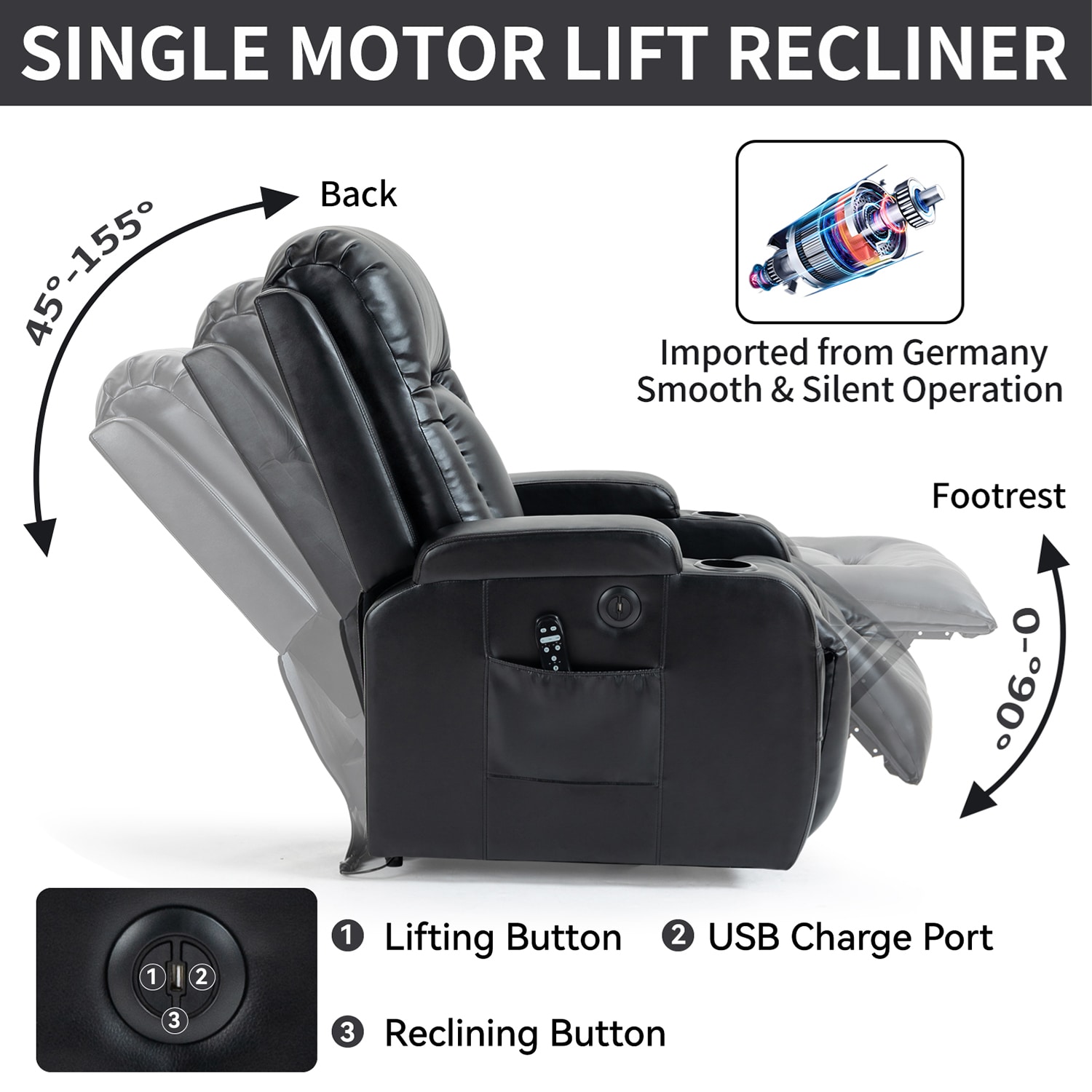 GZMR GZ-LF0613A recliners - View #7