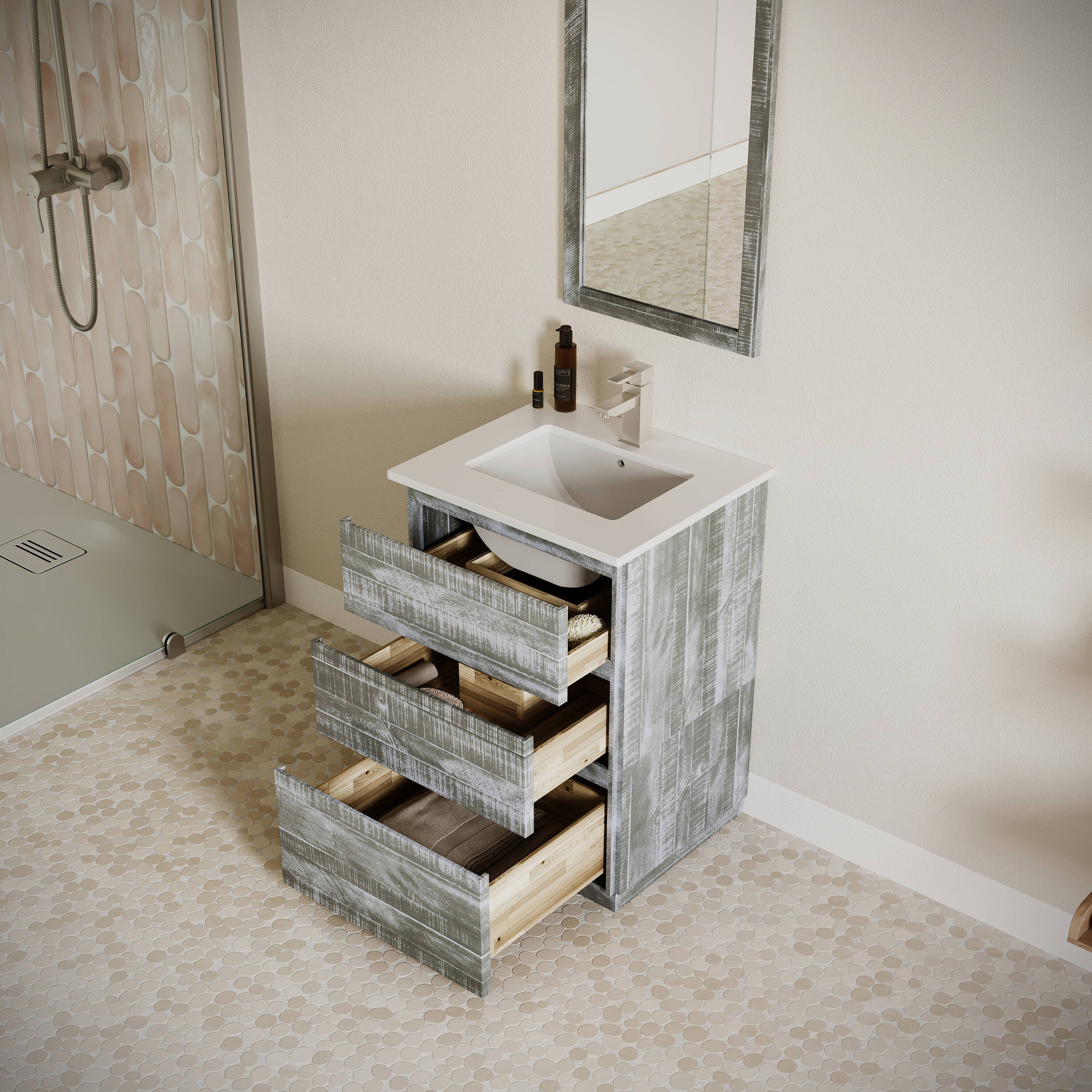 Fresca FCB3124ASH-FC-CWH-U Bath-Vanity-Combo - View #3