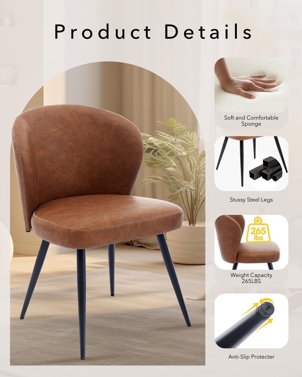 Qeetex QET-DC-WJ508 Dining-Chairs - View #4