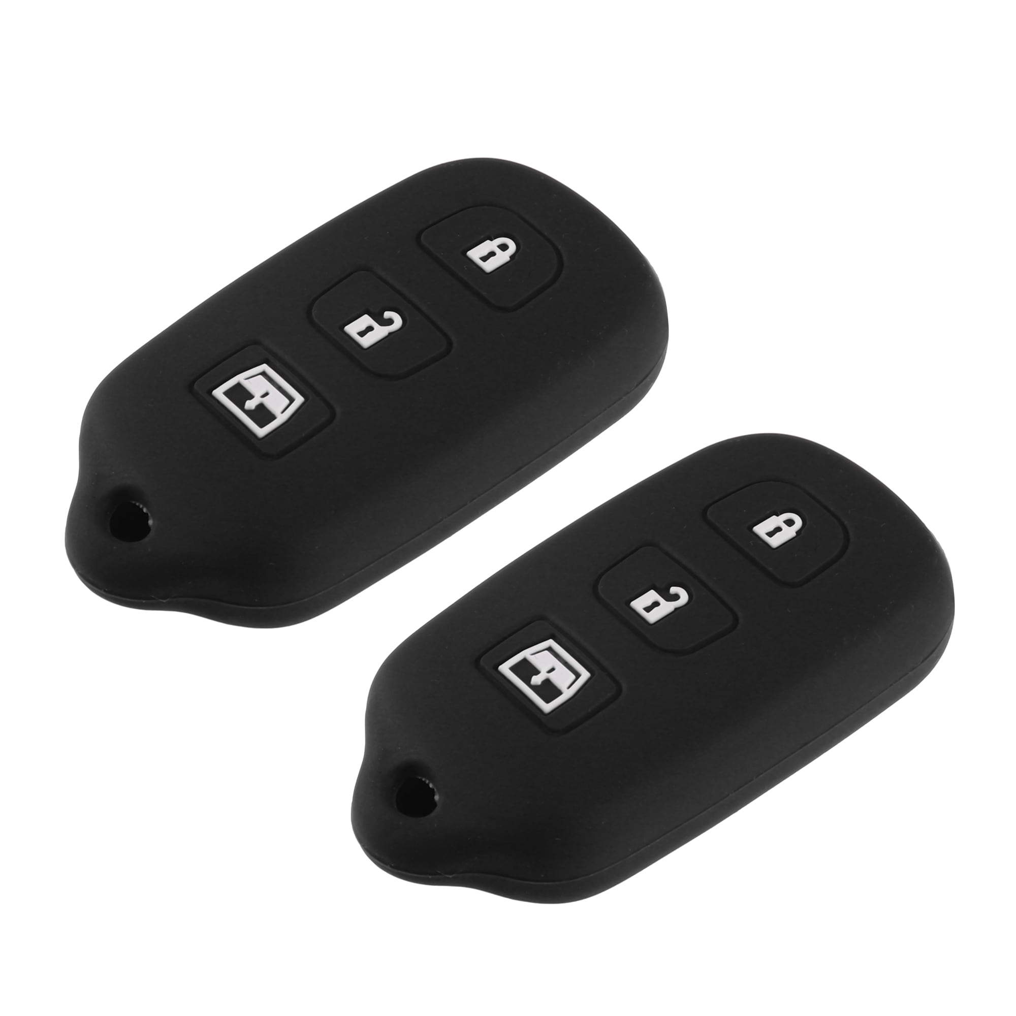 Unique Bargains - 2pcs Key Fob Case Cover Compatible for Toyota 4Runner 1999-2009 4 Button  Durab...