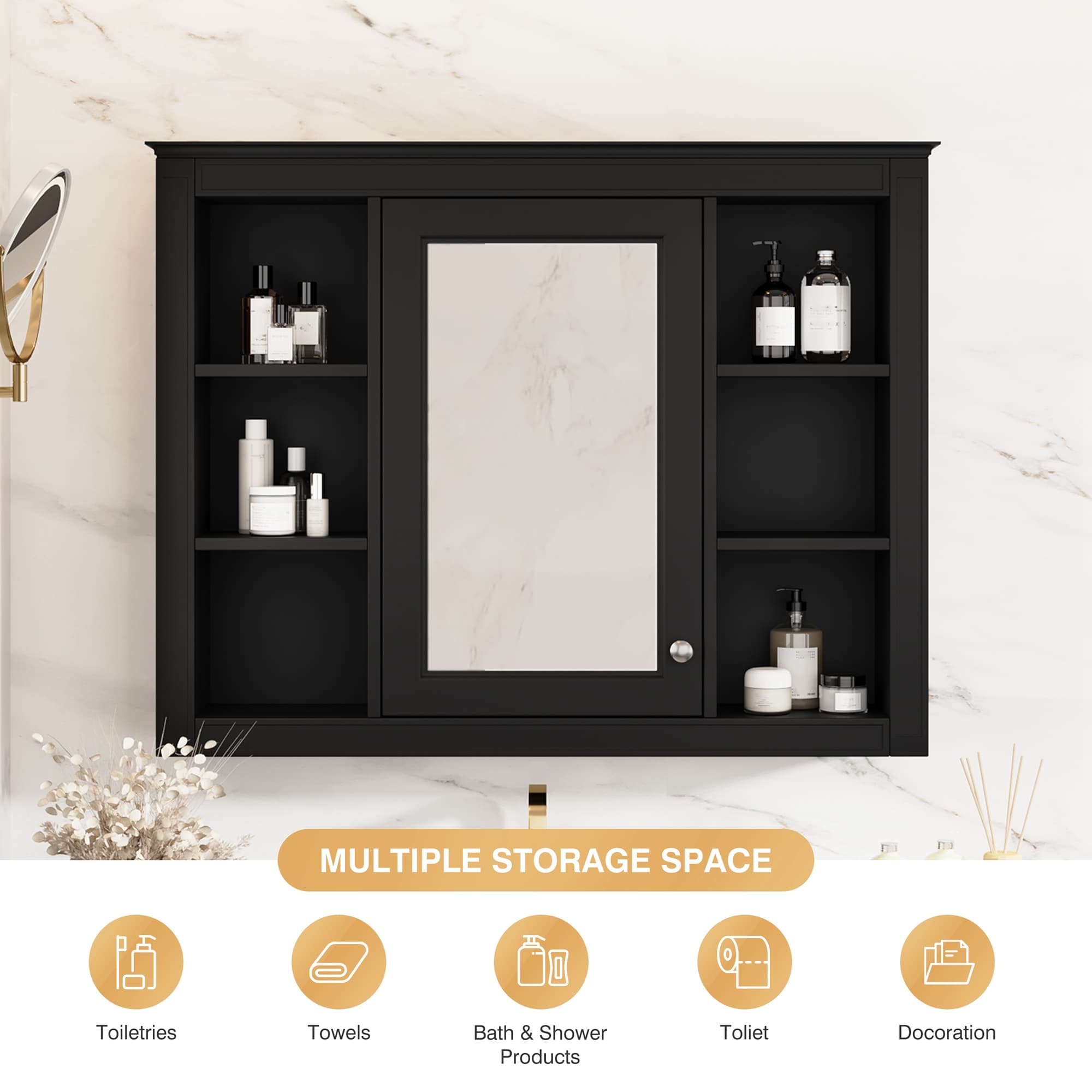 Forclover CM-N710P236930B Bathroom-Medicine-Cabinets - Thumbnail View #3