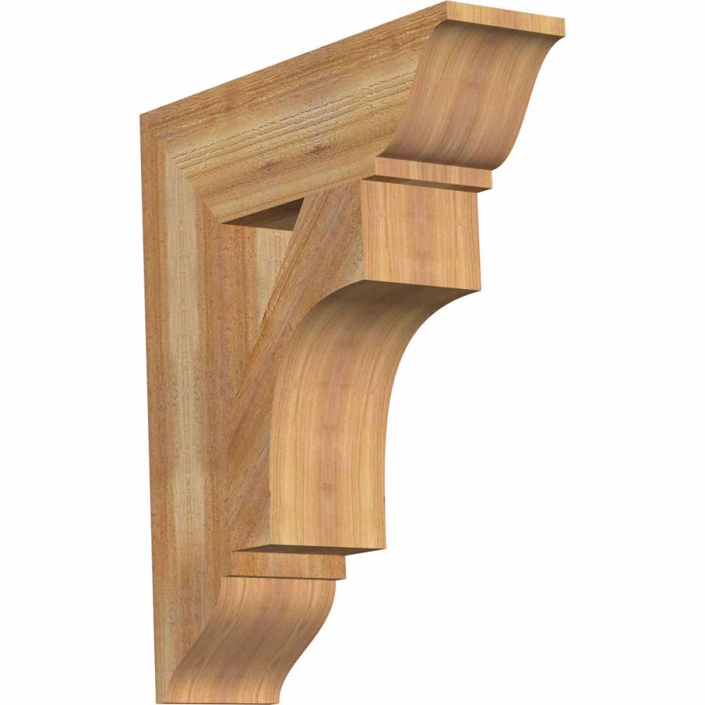 Ekena Millwork BKT06X22X26WTL01RWR Westlake traditional rough sawn 6-in x 22-in x 26-in Western red cedar Brown Wood Standard bracket