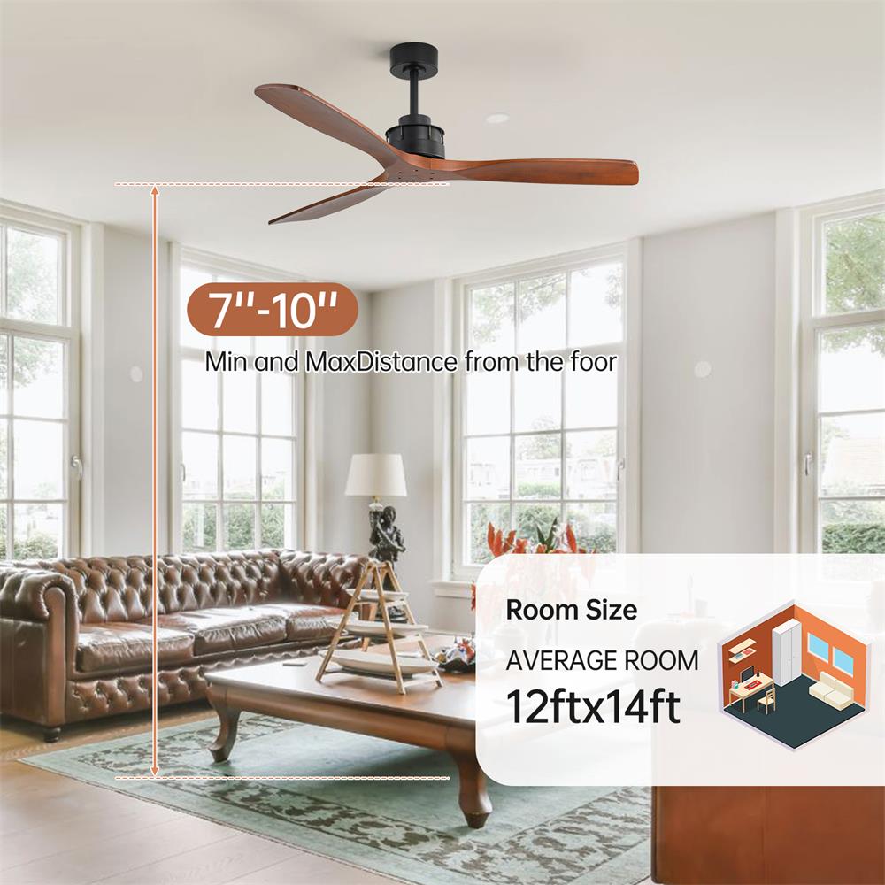Sofucor LW-6005-1-BK-DC-WD Ceiling-Fans - View #9