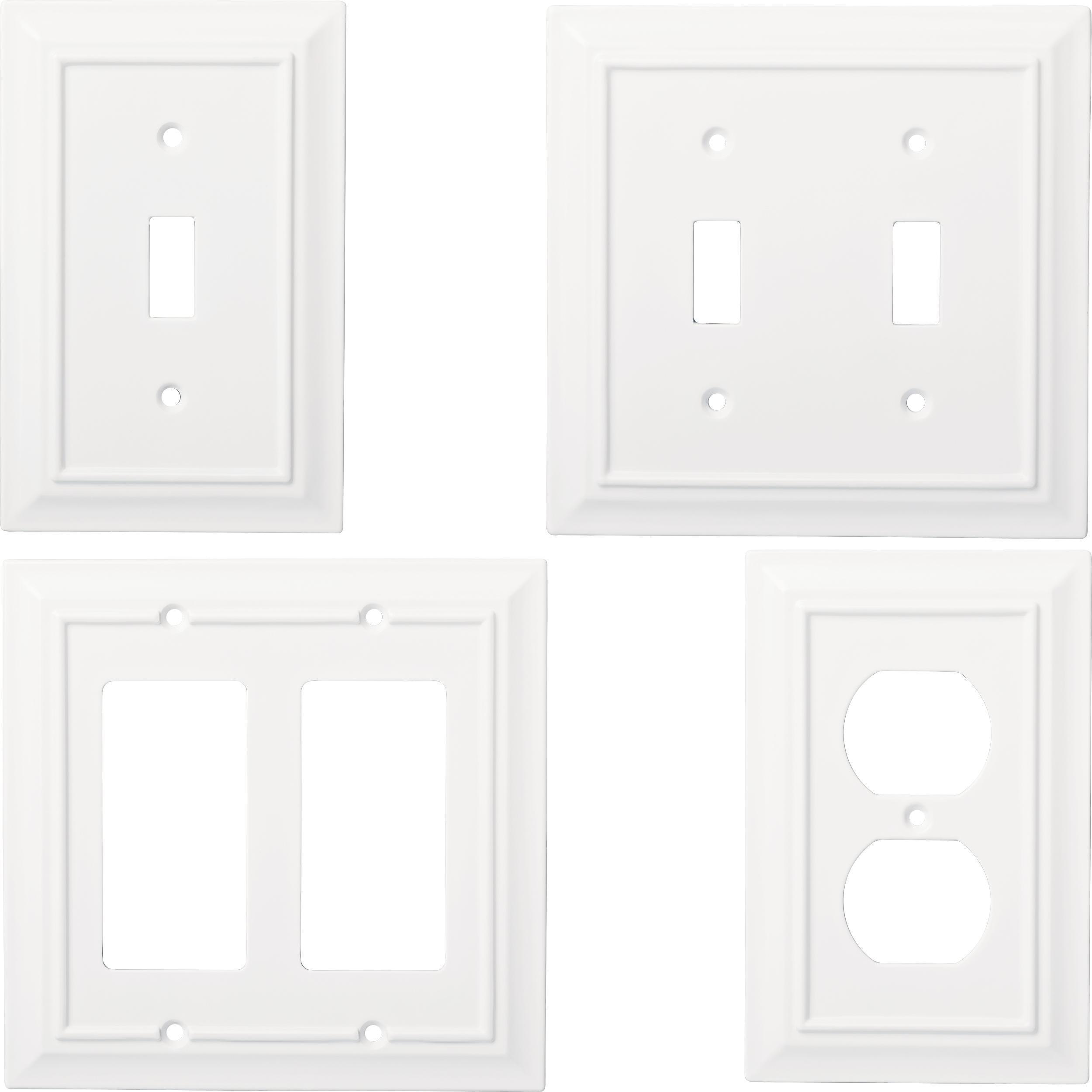 allen + roth W37232-PW-KT Electrical-Wall-Plates - View #3