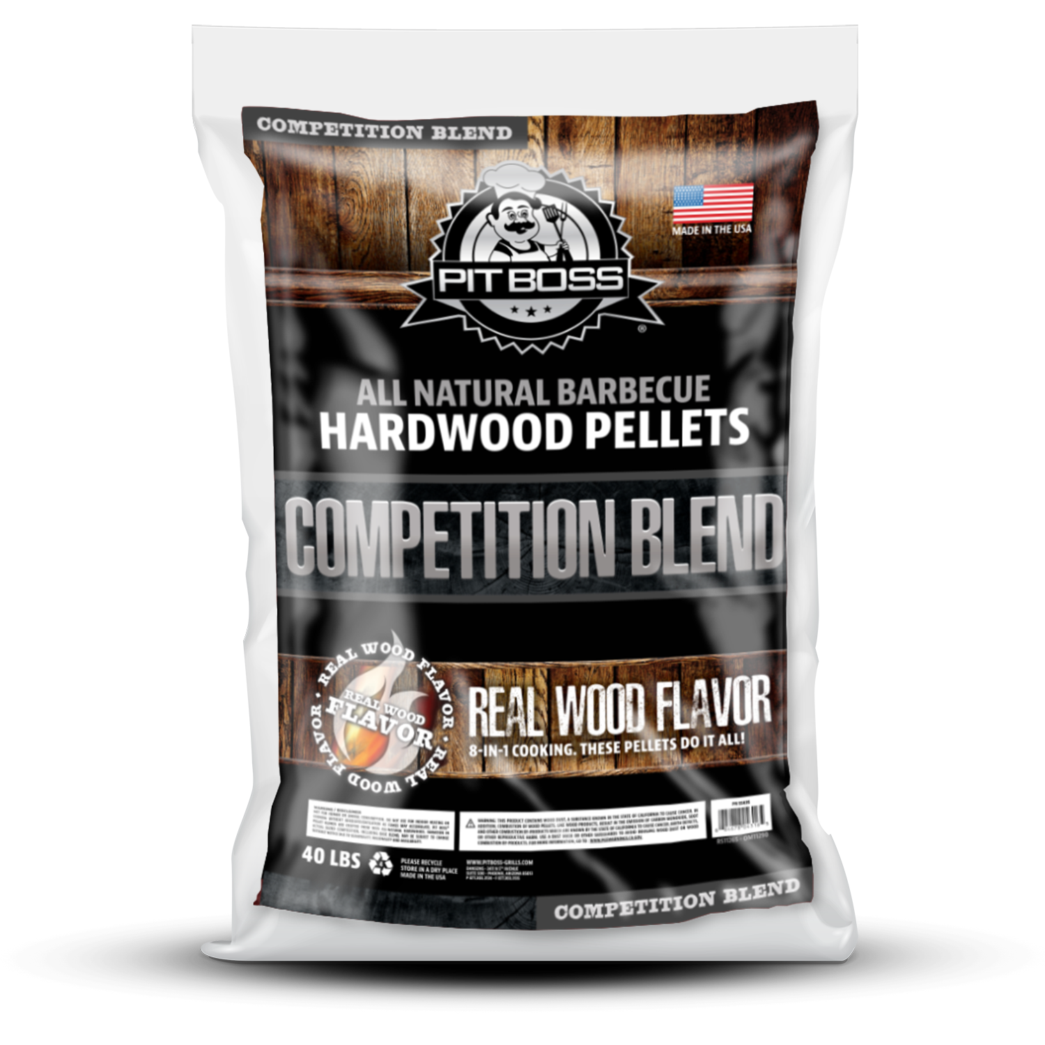 JN Pit Boss BBQ Wood Pellets Competition Blend 2 Pack 40 lbs 