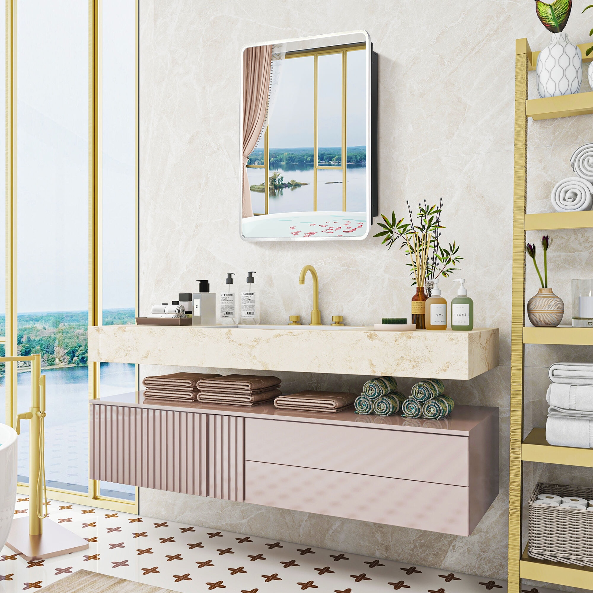 WELLFOR GIJ-MED01-2430SL Bathroom-Medicine-Cabinets - View #5
