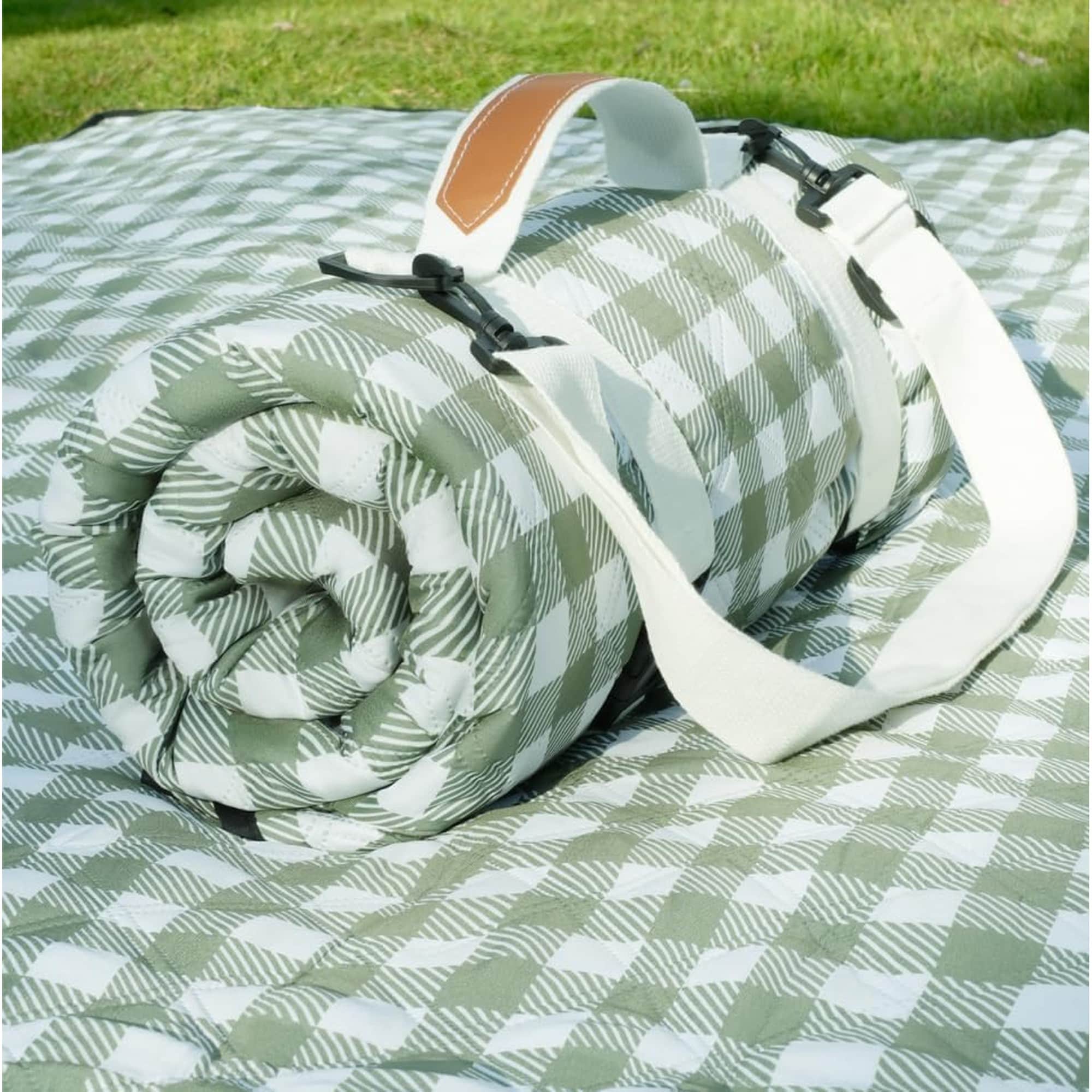 Wudkey 80X80in Waterproof Picnic Blanket Beach Mat B