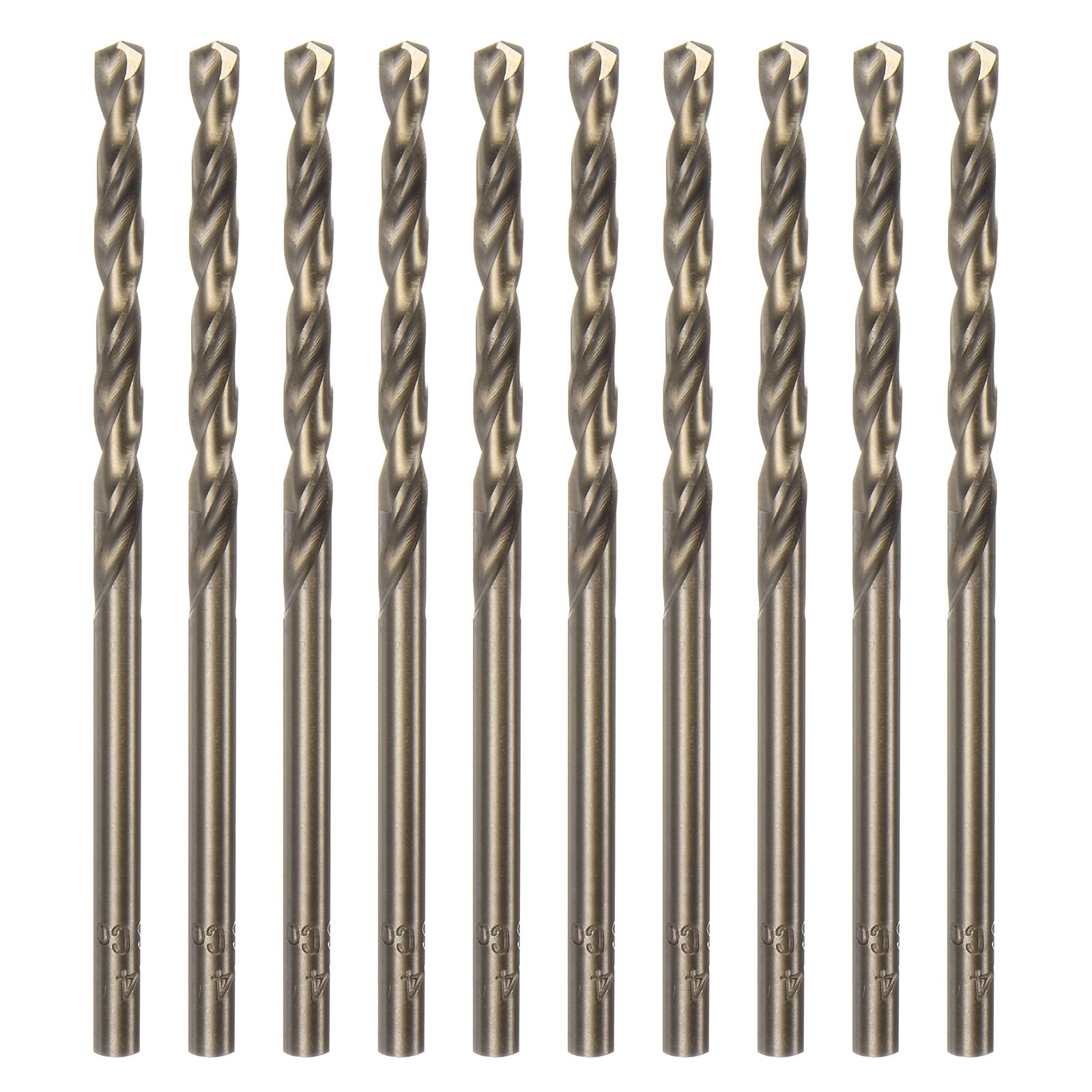 Unique Bargains 10pcs Cobalt Jobber Drill Bits 3.4mm / 0.134 Inch M35 High Speed Steel HSS Twist Drilling Bit Tool for Stainless Steel Copper Wood Plastic and other Hard Materials #S26030300UX2147