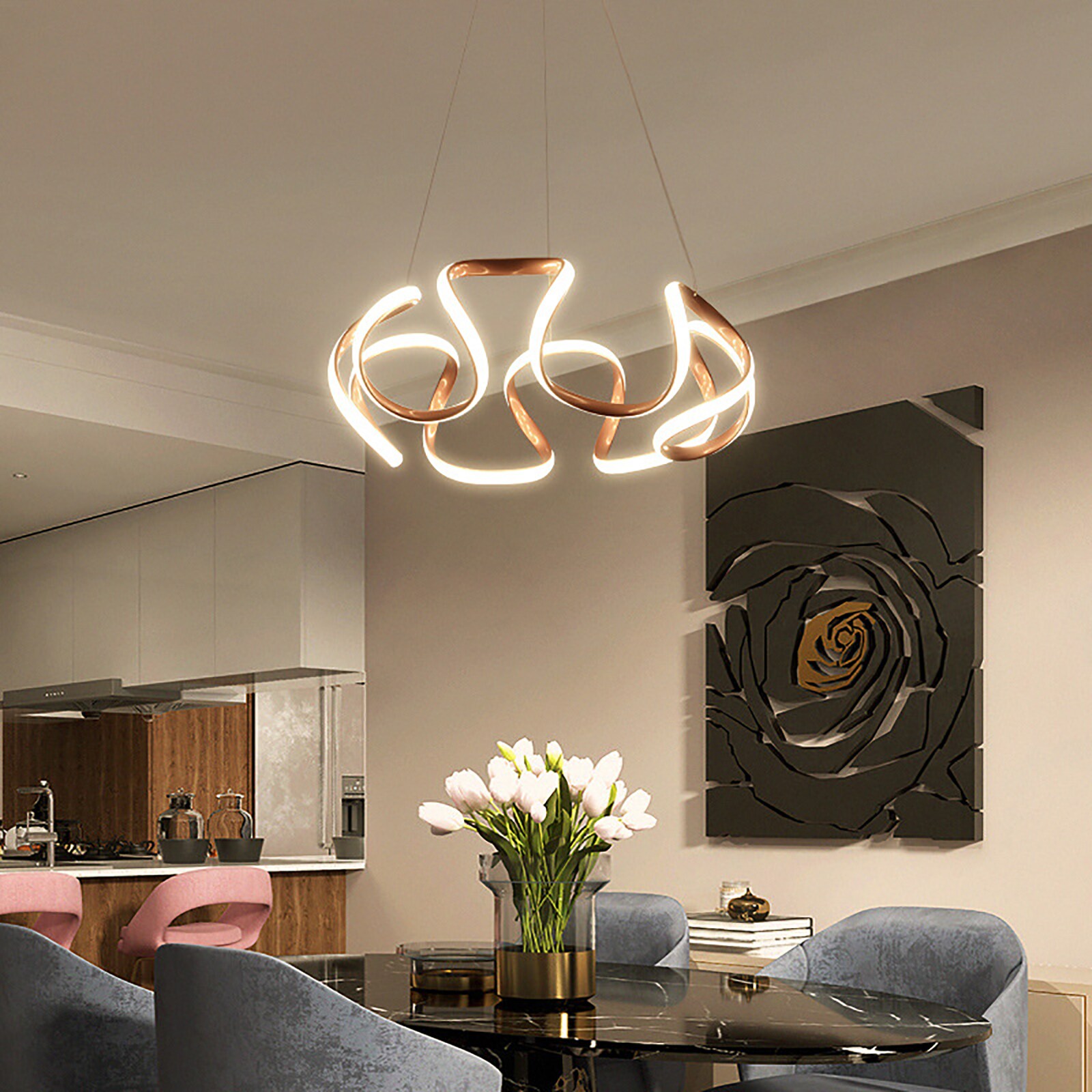 Oukaning HG-HSYXF-3906-US Pendant-Lights - View #3