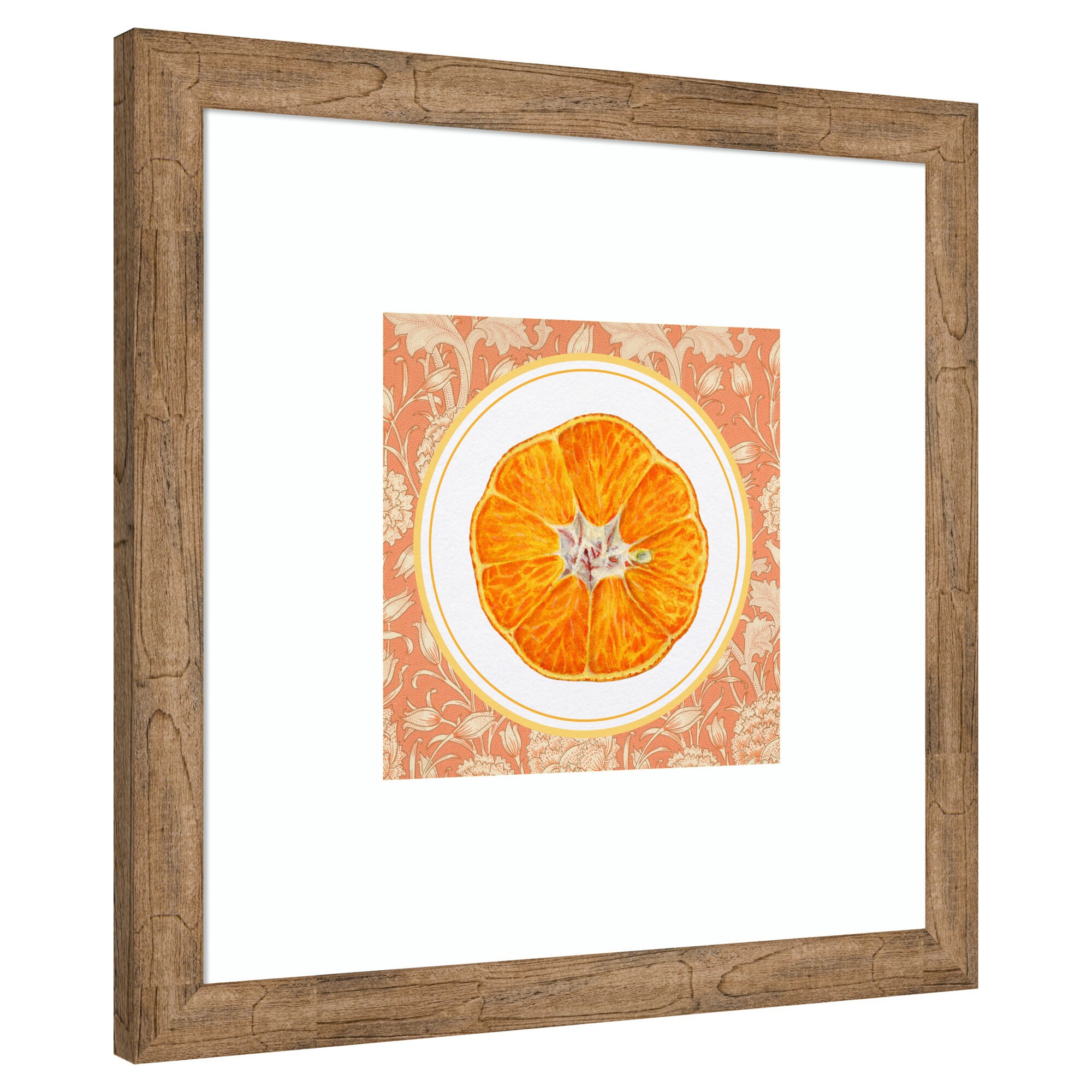 Amanti Art Once Upon An Orange by Wild Violets Wood Framed Wall Art ...