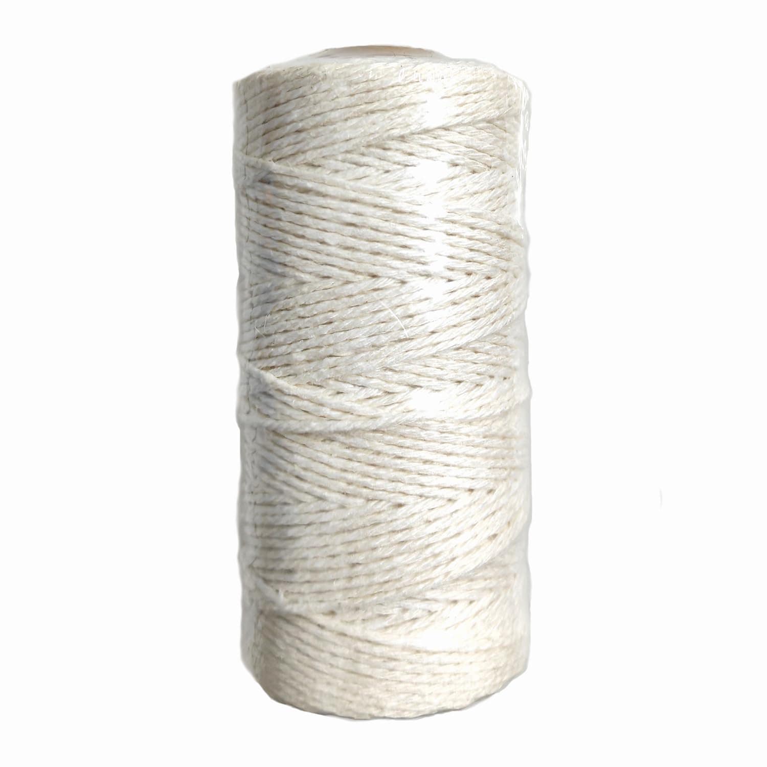 DYRCJ  Cotton Rope 1mm Thick Natural White Cotton String 100 Meters Long for Cooking Crafts Gift Wrapping and Home Decor durable home and garden