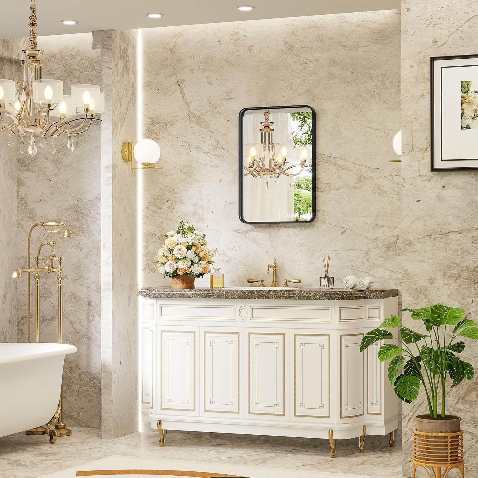 Bayfeve BF-138185-MIR Framed-Bath-Mirrors - View #3