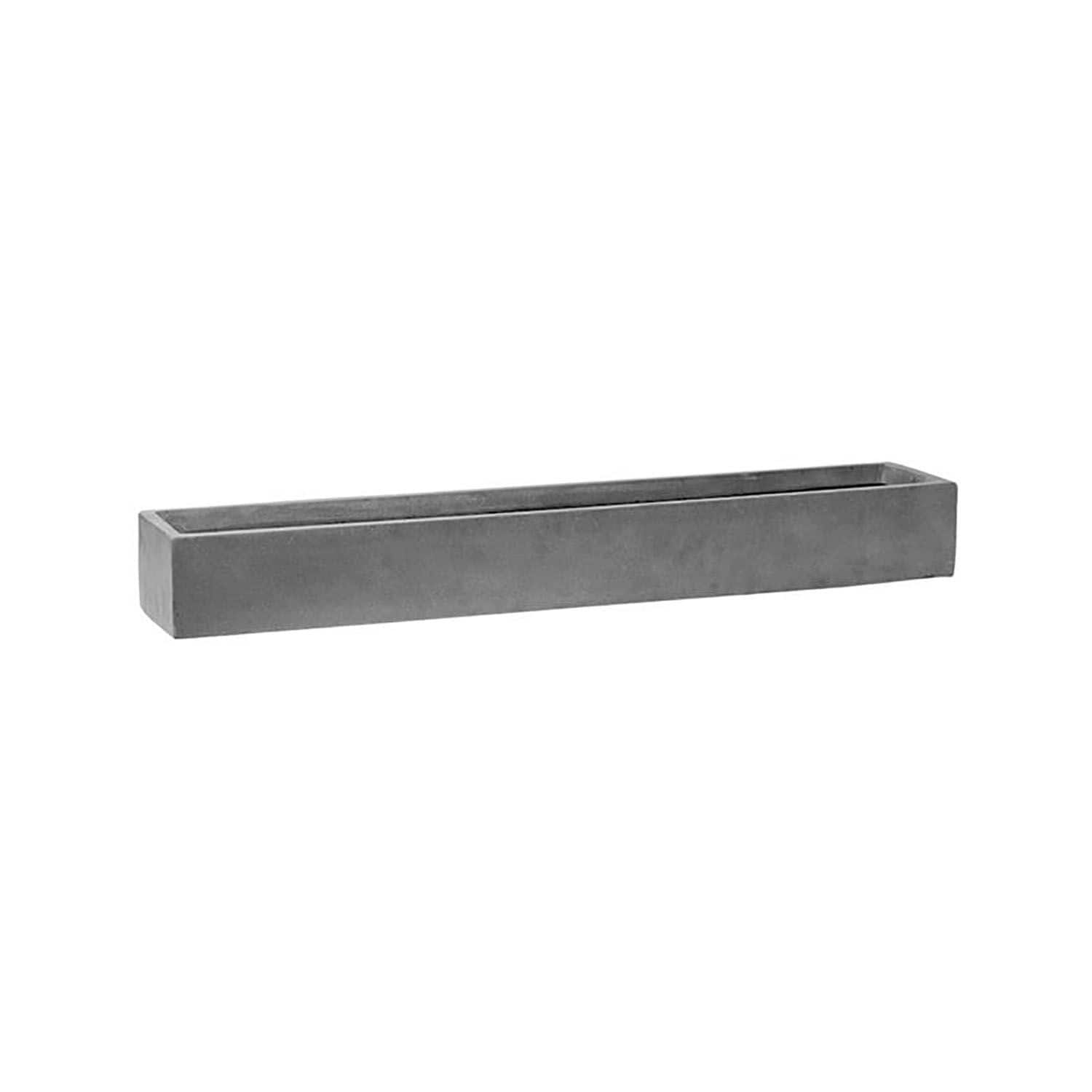 Vasesource CARLO4632CM Rectangle 3.5-in W Gray Mixed/Composite Indoor/Outdoor Planter