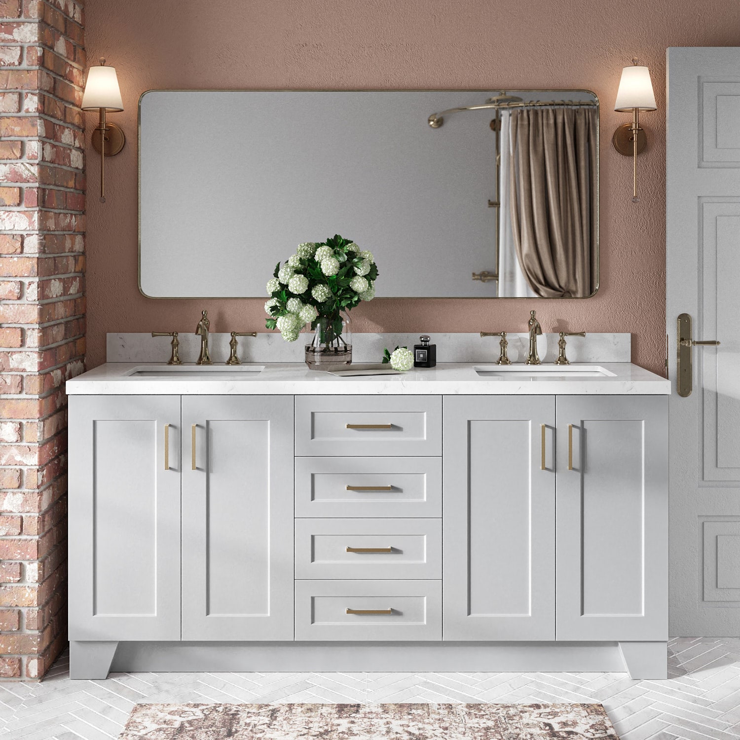 ARIEL Q072D-BC-GRY vanities - View #2