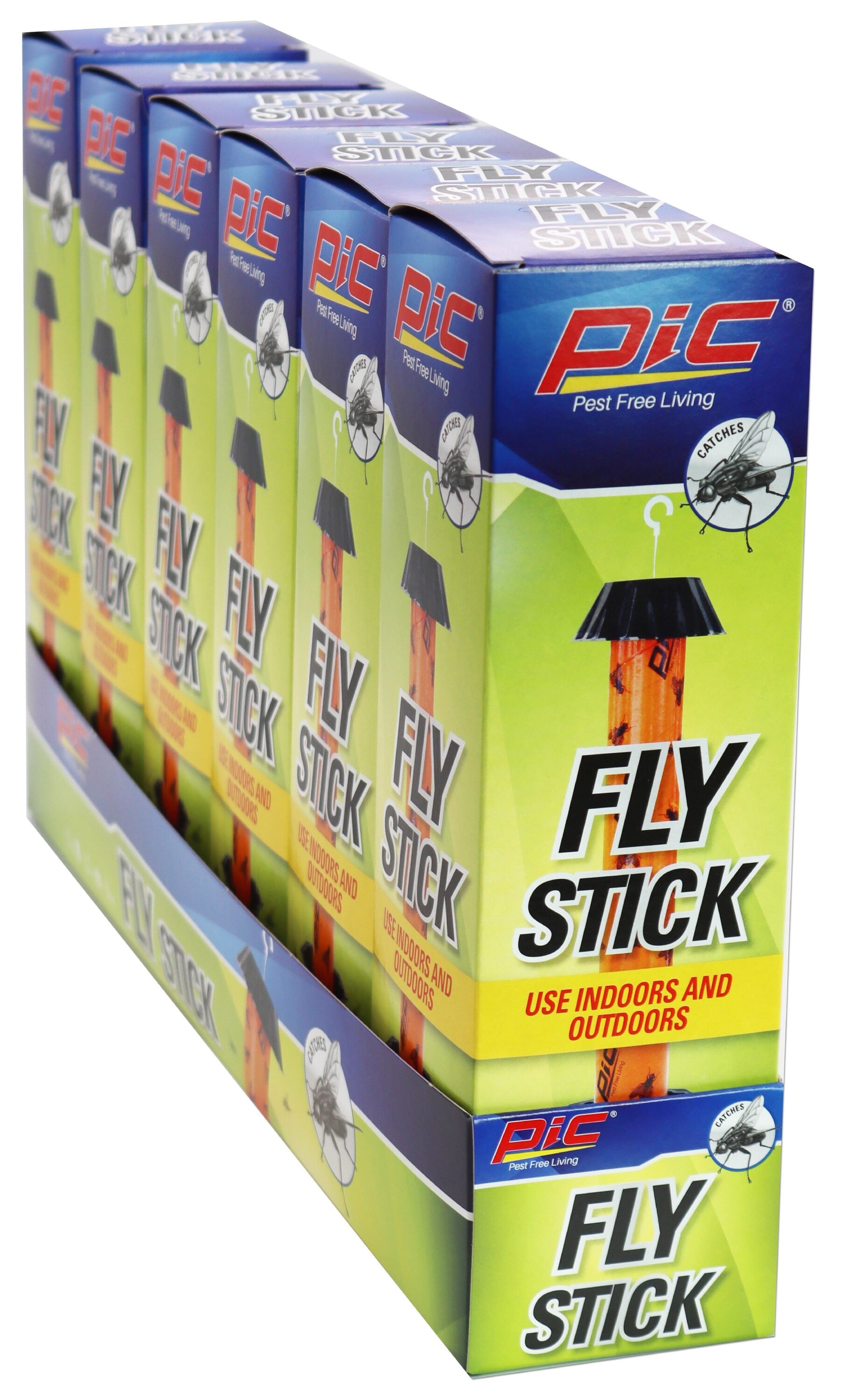 24 Pack Sticky Fly Ribbon Strips Tape, Flies Trap Catcher, Gnat Killer  Indoors/Outdoors 