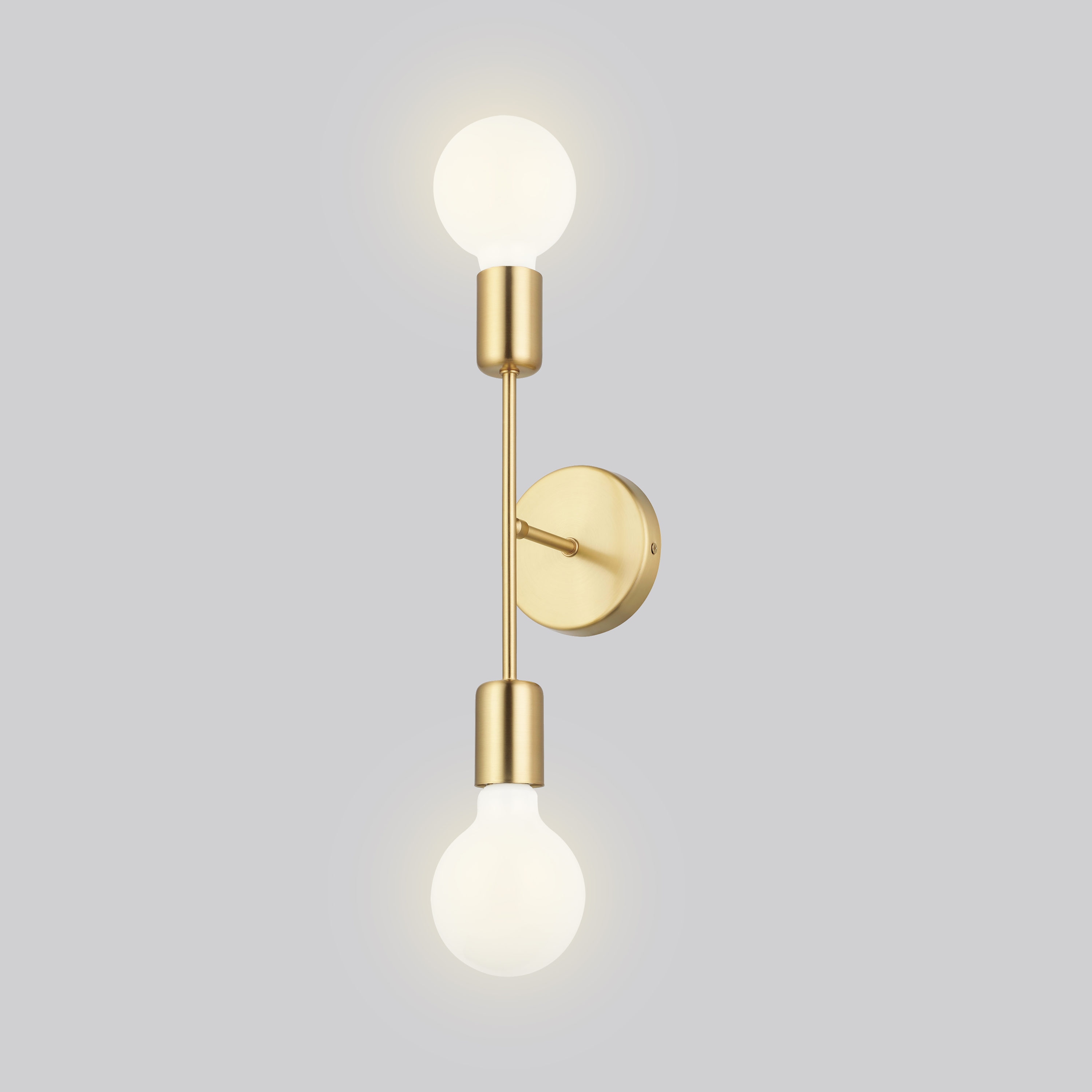 EGLO Avondale 5-in W 2-Light Brushed Gold Transitional Incandescent ...